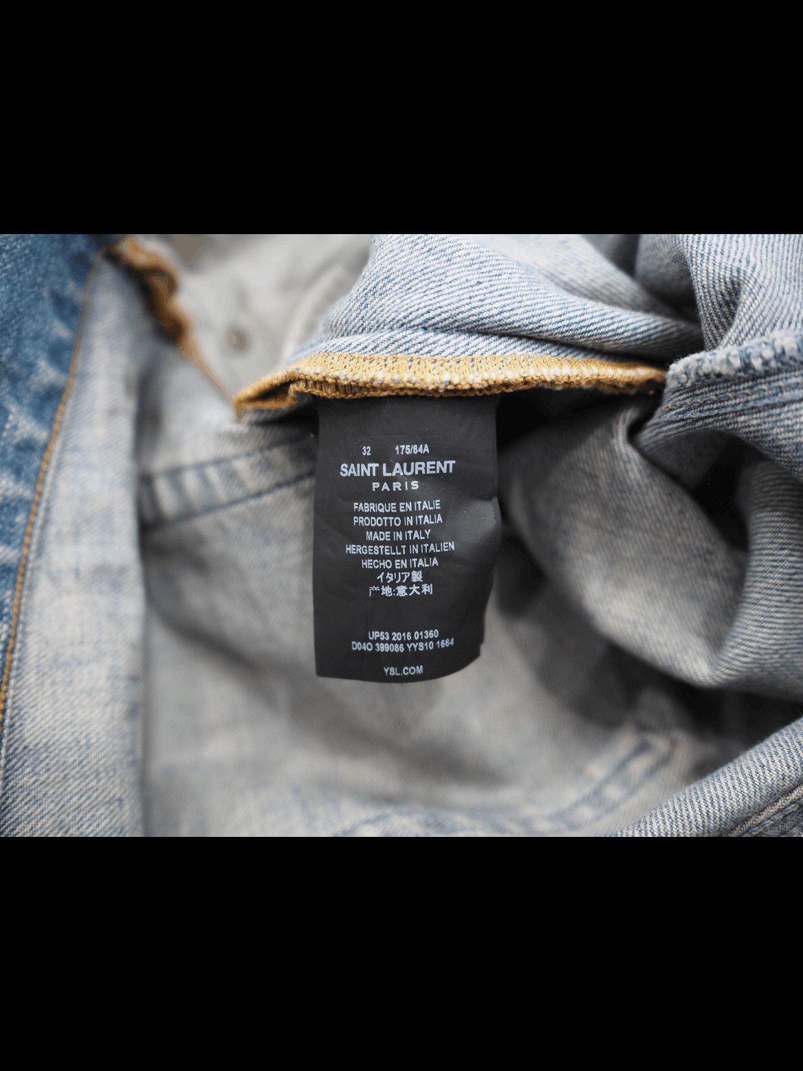 Saint Laurent Paris Saint laurent Paris FW16 knee cutting jeans - DMC-2508 Size US 32 / EU 48 - 8 Thumbnail