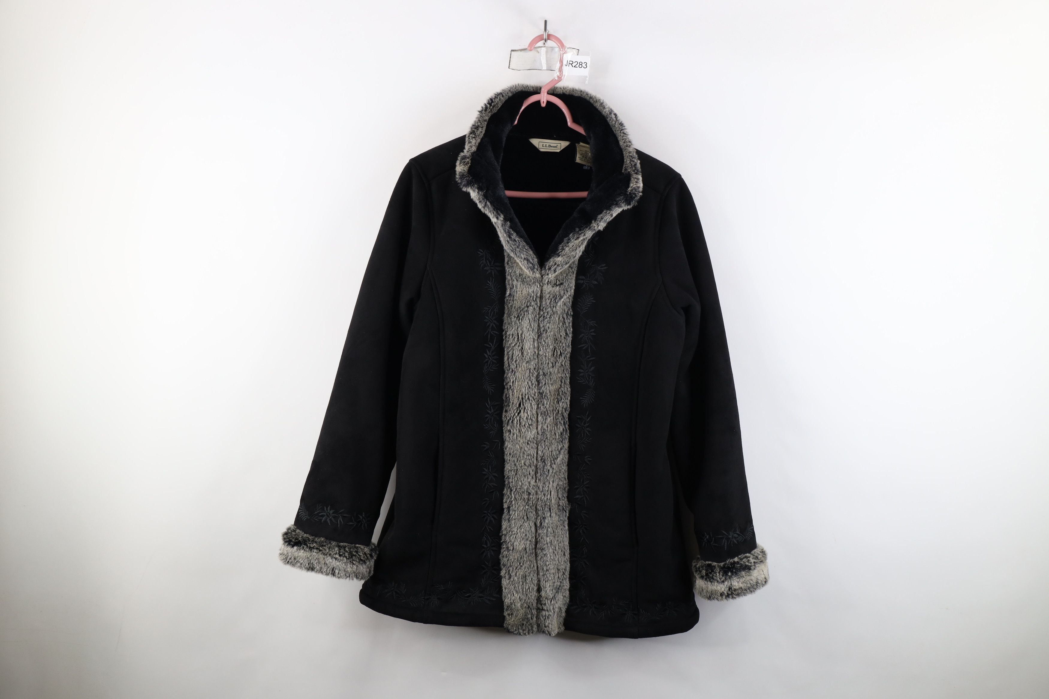 L.L. Bean × Vintage Vintage LL Bean Flower Pennylane Plush Jacket Black Size M / US 6-8 / IT 42-44 - 1 Thumbnail