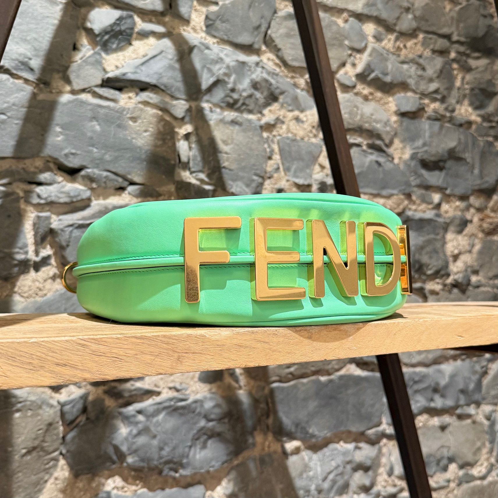 Fendi Fendi Green Leather Fendigraphy Small Bag Size ONE SIZE - 7 Thumbnail