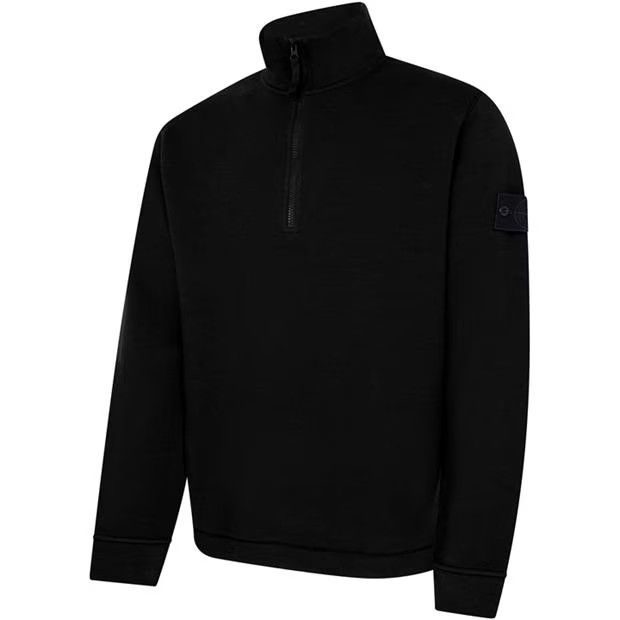 o1g2r1mq0624 Half Zip Sweatshirts in Nero