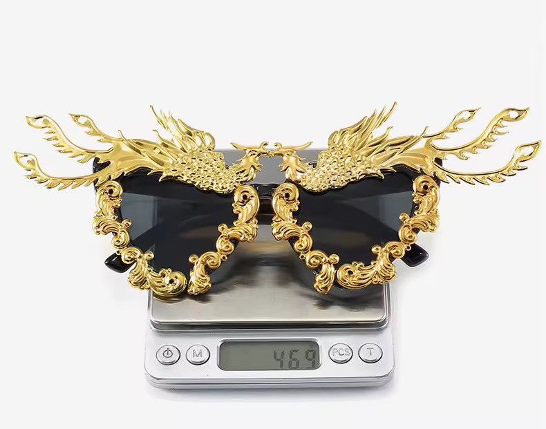 Electric Visual Party Dragon And Phoenix Sunglasses Size ONE SIZE - 2 Thumbnail