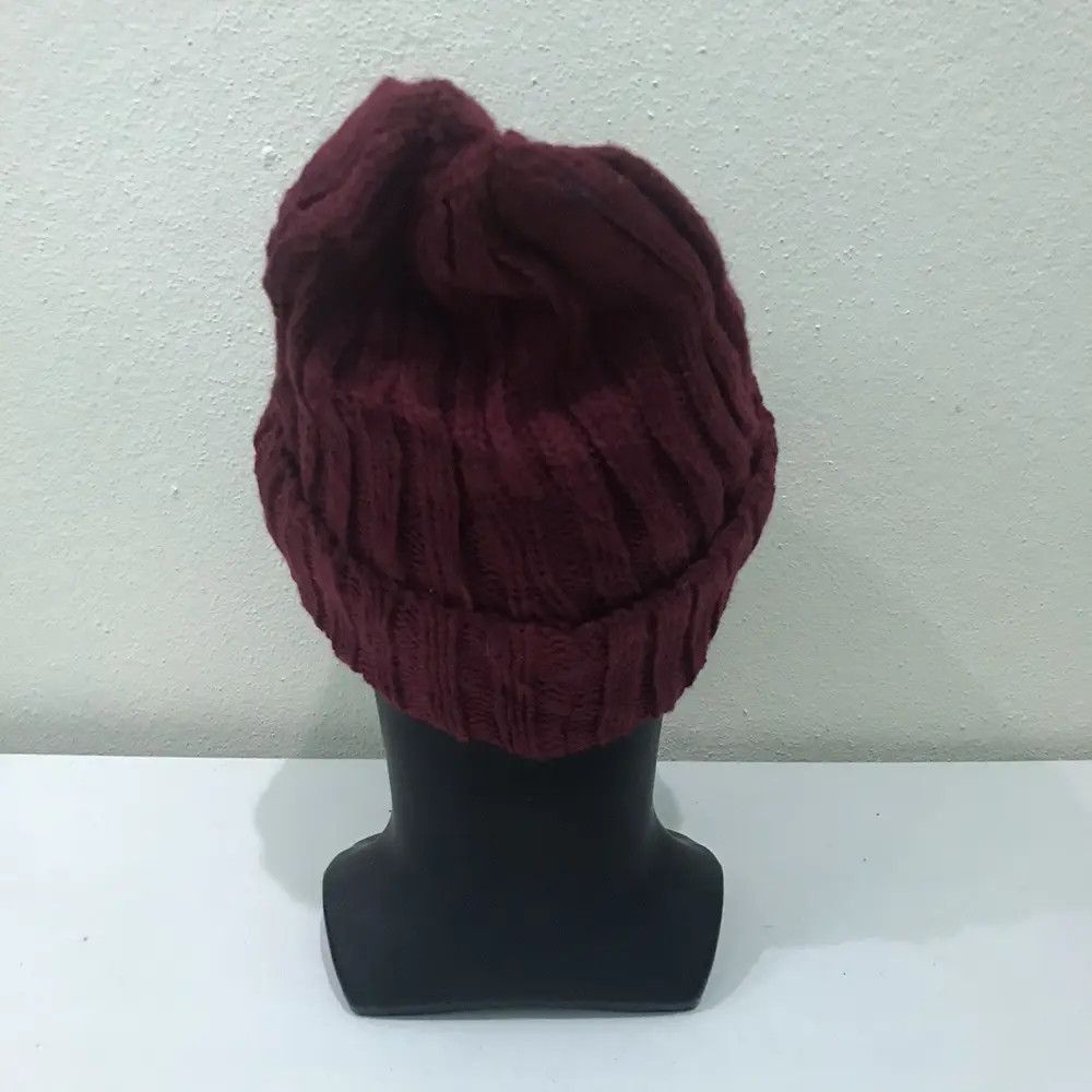 Japanese Brand Japanese Brand Back Number Knit Beanie Hat Size ONE SIZE - 4 Thumbnail