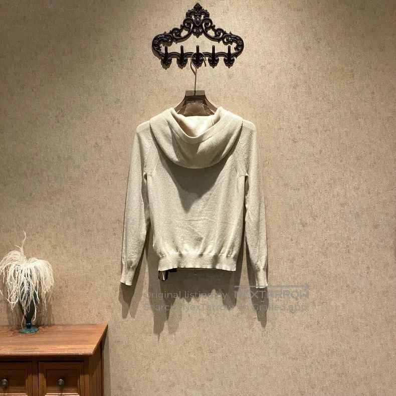 Loro Piana Loro Piana Merano Oatmeal Cashmere Knit Coat Size XS / US 0-2 / IT 36-38 - 2 Thumbnail