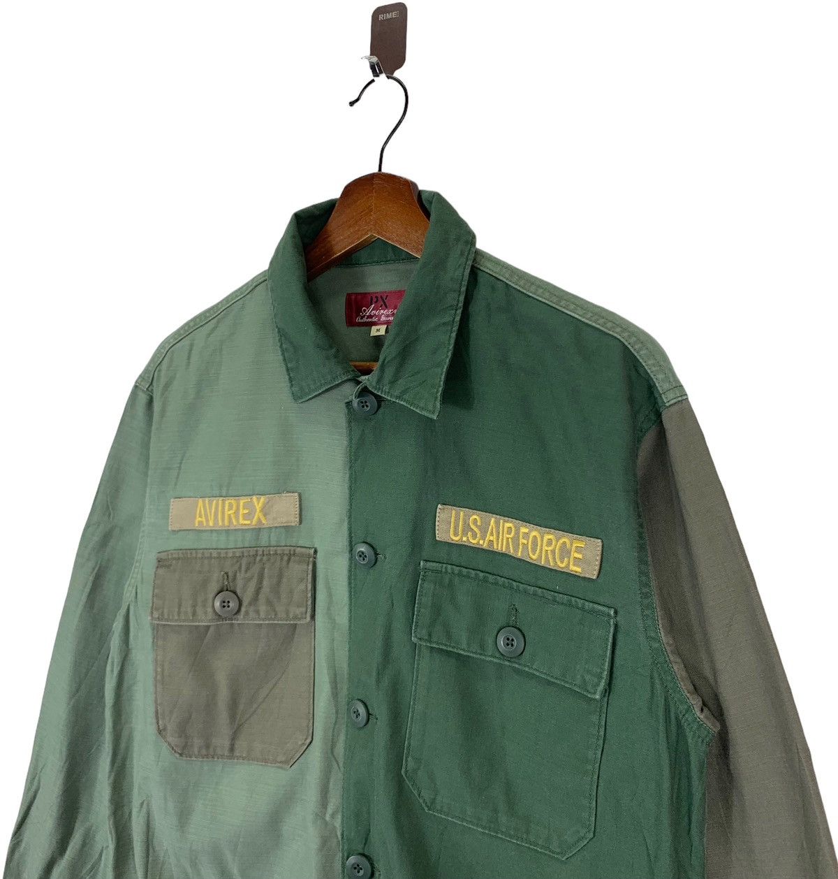 Avirex Vintage Avirex USA Patch Work Army Military Button Shirts Size US M / EU 48-50 / 2 - 3 Thumbnail