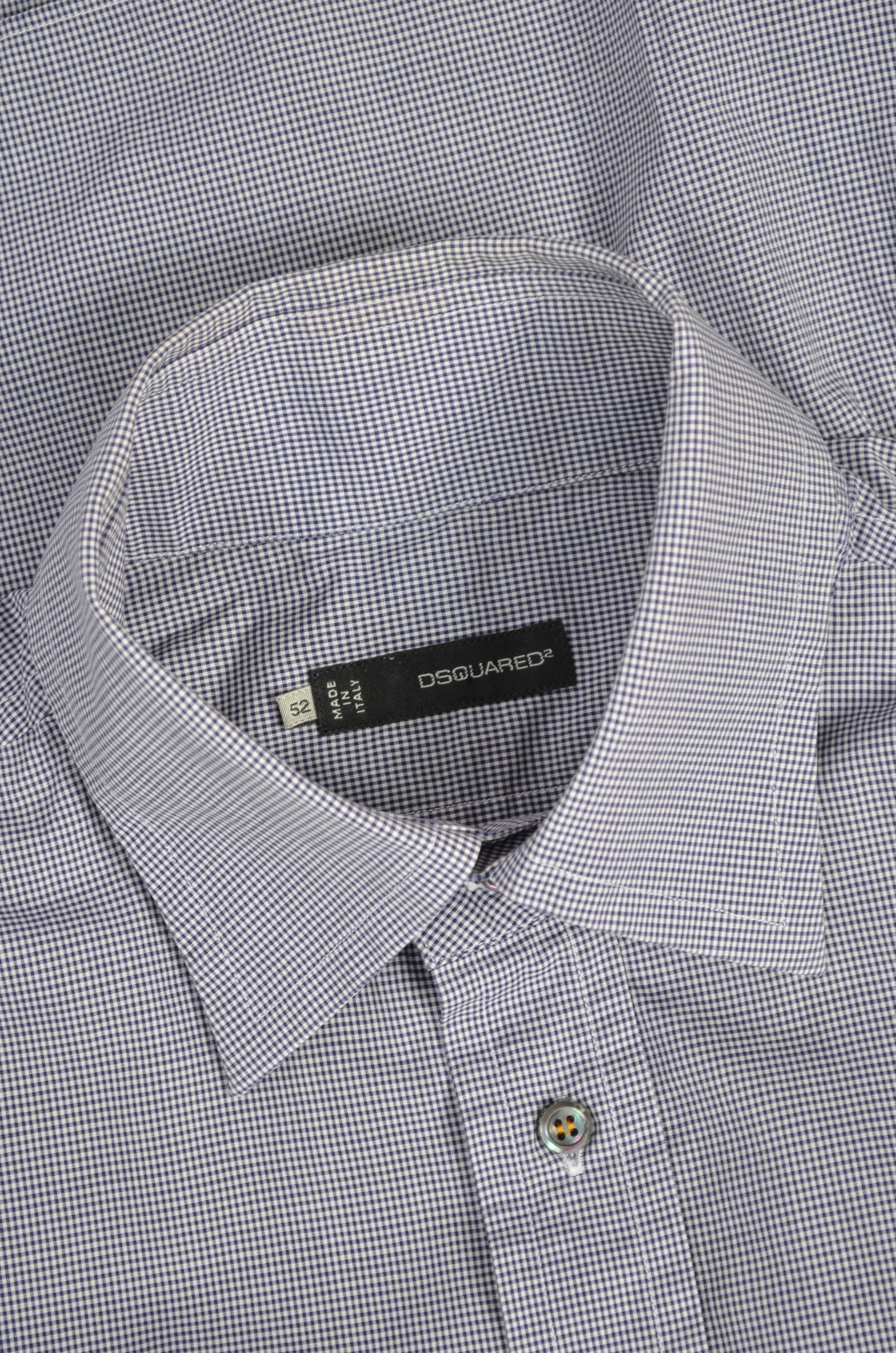 Designer × Dsquared2 Dsquared2 Check White Blue L/S Shirt Size S/M Designer Size US M / EU 48-50 / 2 - 2 Thumbnail