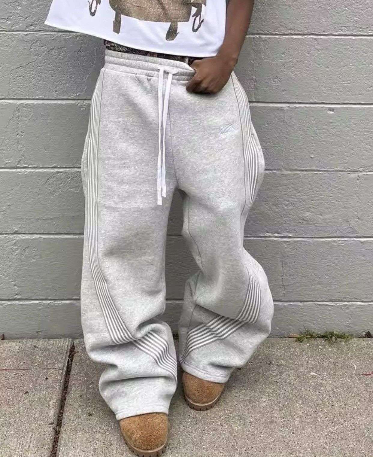 Other Pure Cotton Elastic Waist Baggy Sweatpants Size US 30 / EU 46 - 3 Thumbnail