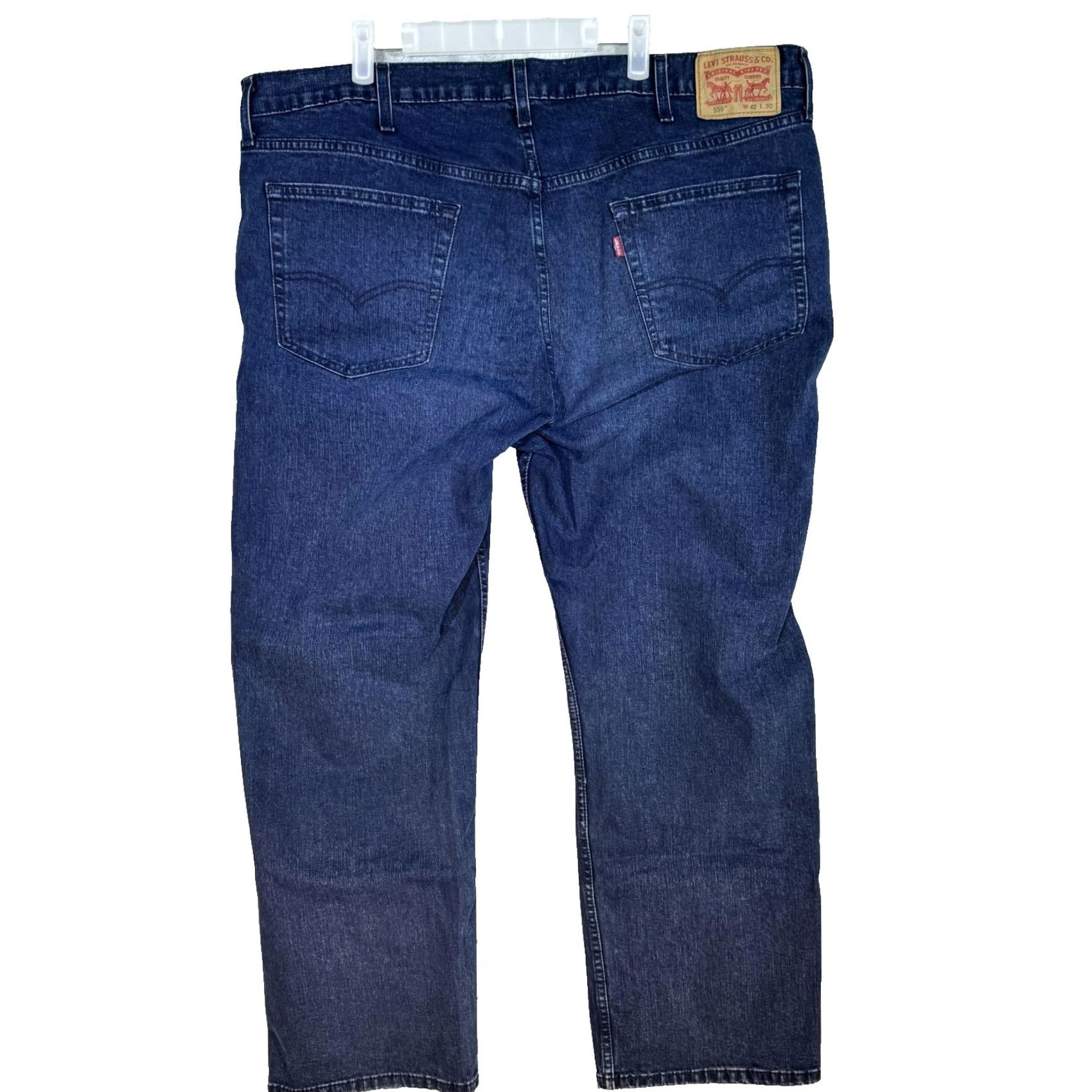 Levi's Levi'S 559 Jeans Mens Dark Wash Relaxed Straight Stretch Denim - Fast & Secure Shipping - 60-Day Return Size US 42 / EU 58 - 2 Thumbnail