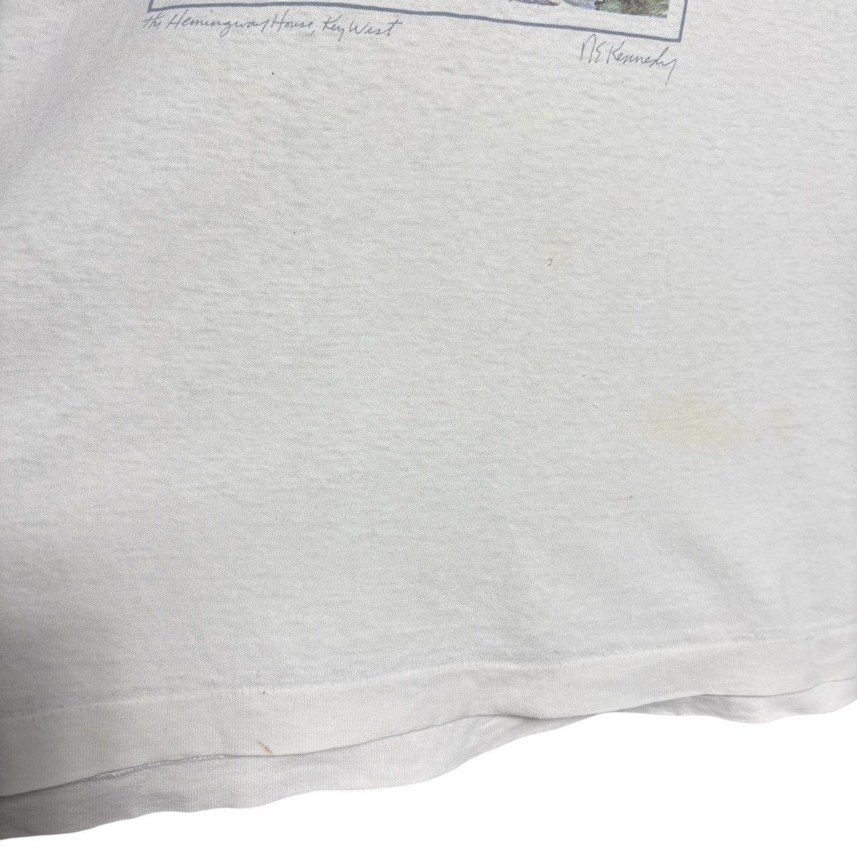 Vintage Vintage 90s Ernest Hemingway House Museum Art Key West Tee Size US XL / EU 56 / 4 - 7 Thumbnail