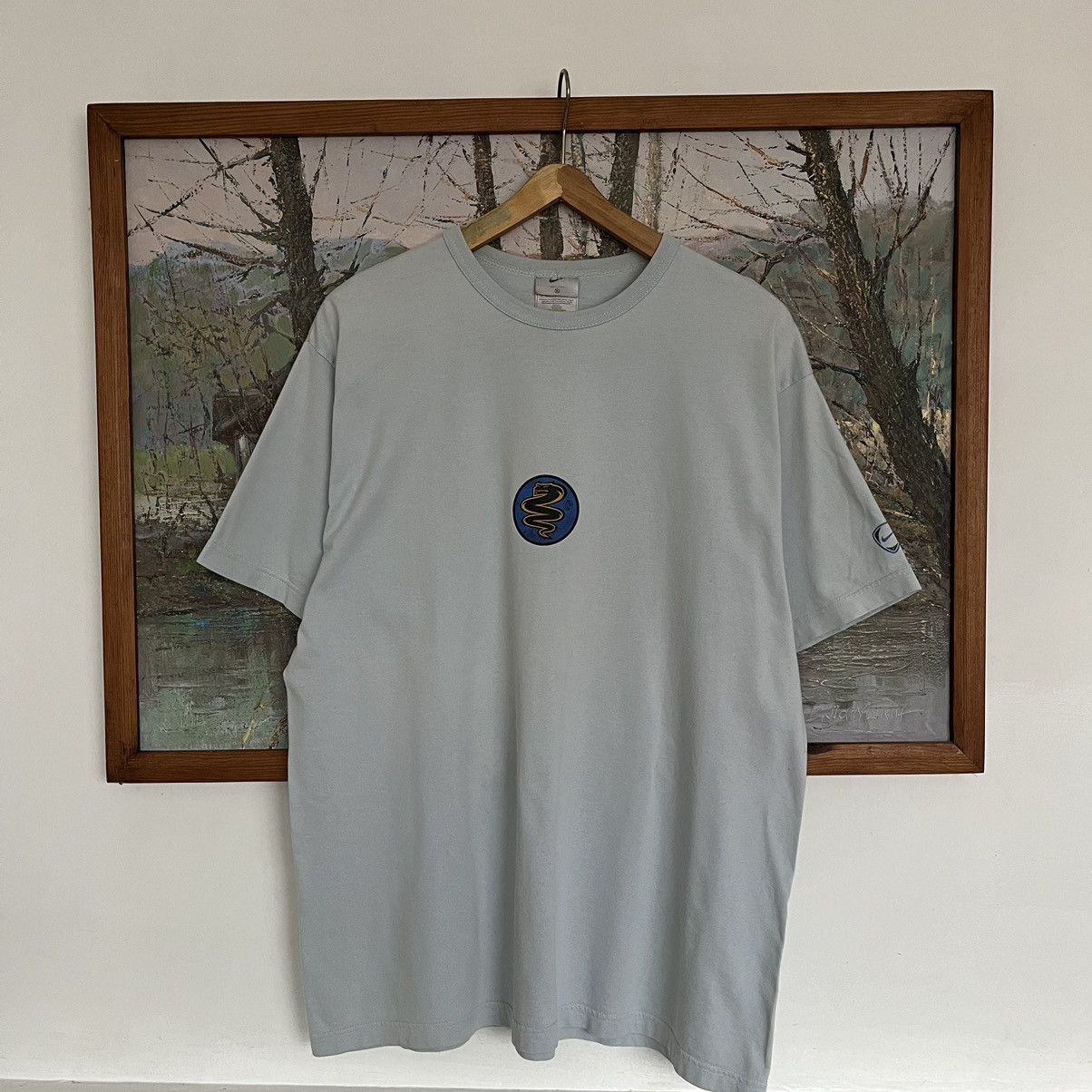 Nike Vintage Inter Milan Blue Nike 2000Football t-shirt Size US XL / EU 56 / 4 - 2 Thumbnail