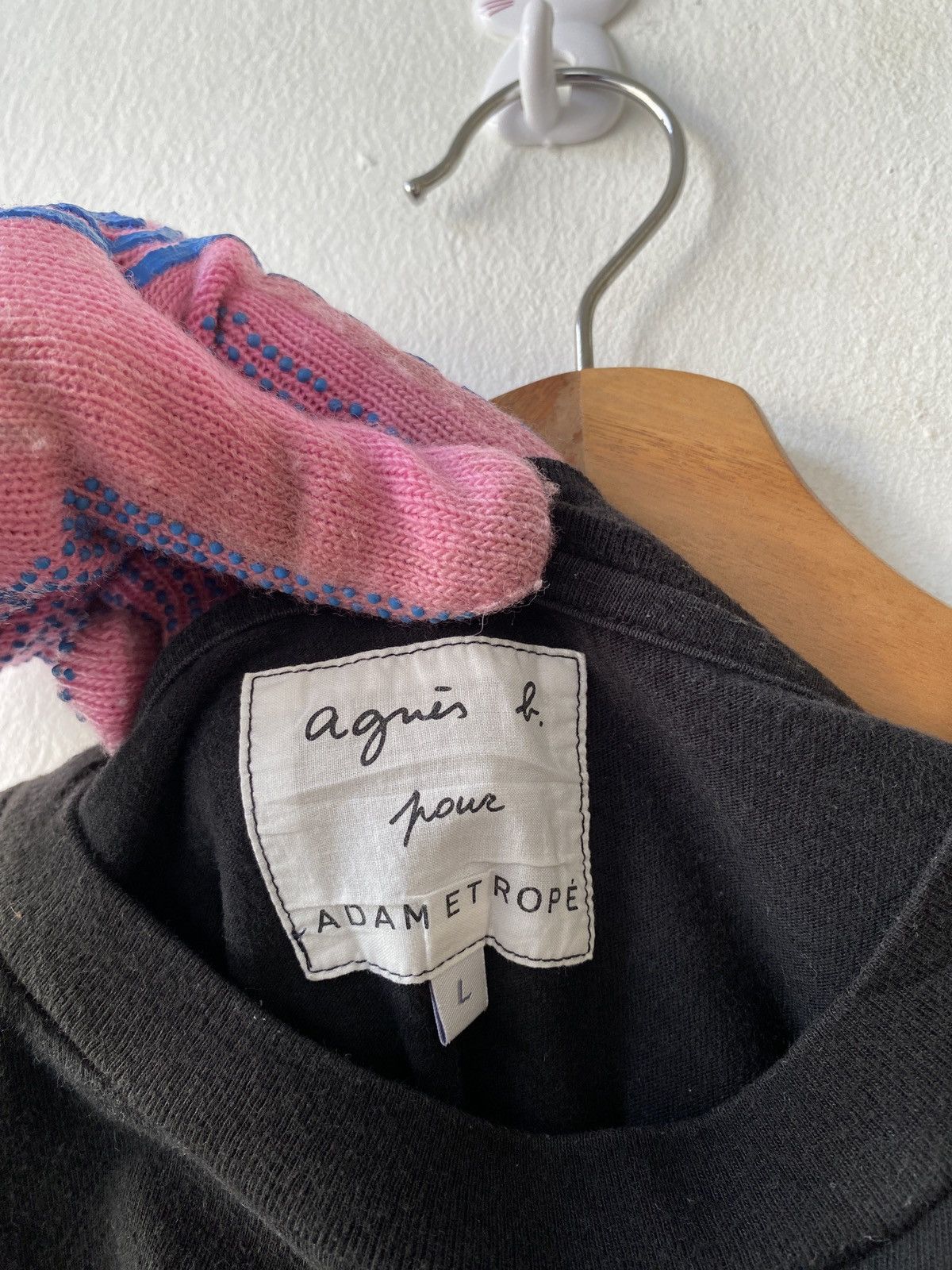ADAM ET ROPE × Japanese Brand × agnes b. 2000s - Again B x Adam Et Rope Big Logo T Shirt Size US M / EU 48-50 / 2 - 8 Thumbnail