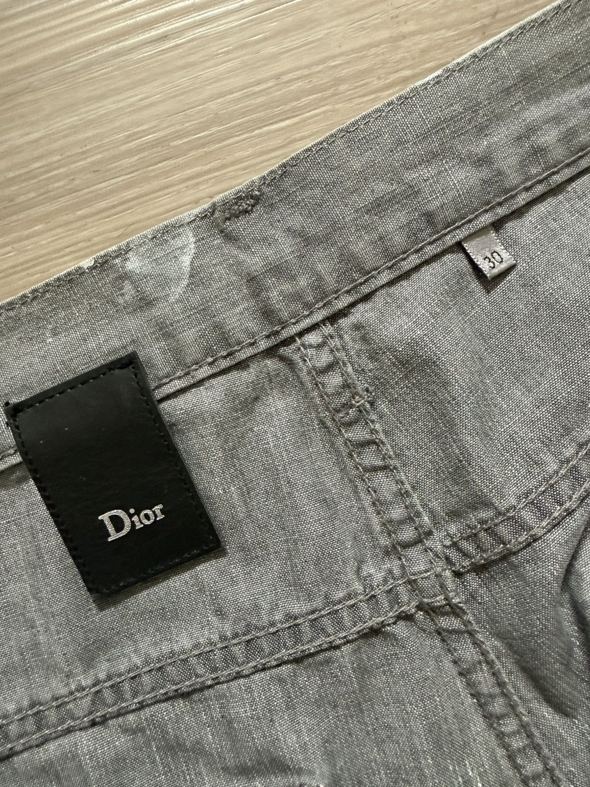 Dior SS 06 Dior Homme White Painted Denim Size US 30 / EU 46 - 5 Thumbnail