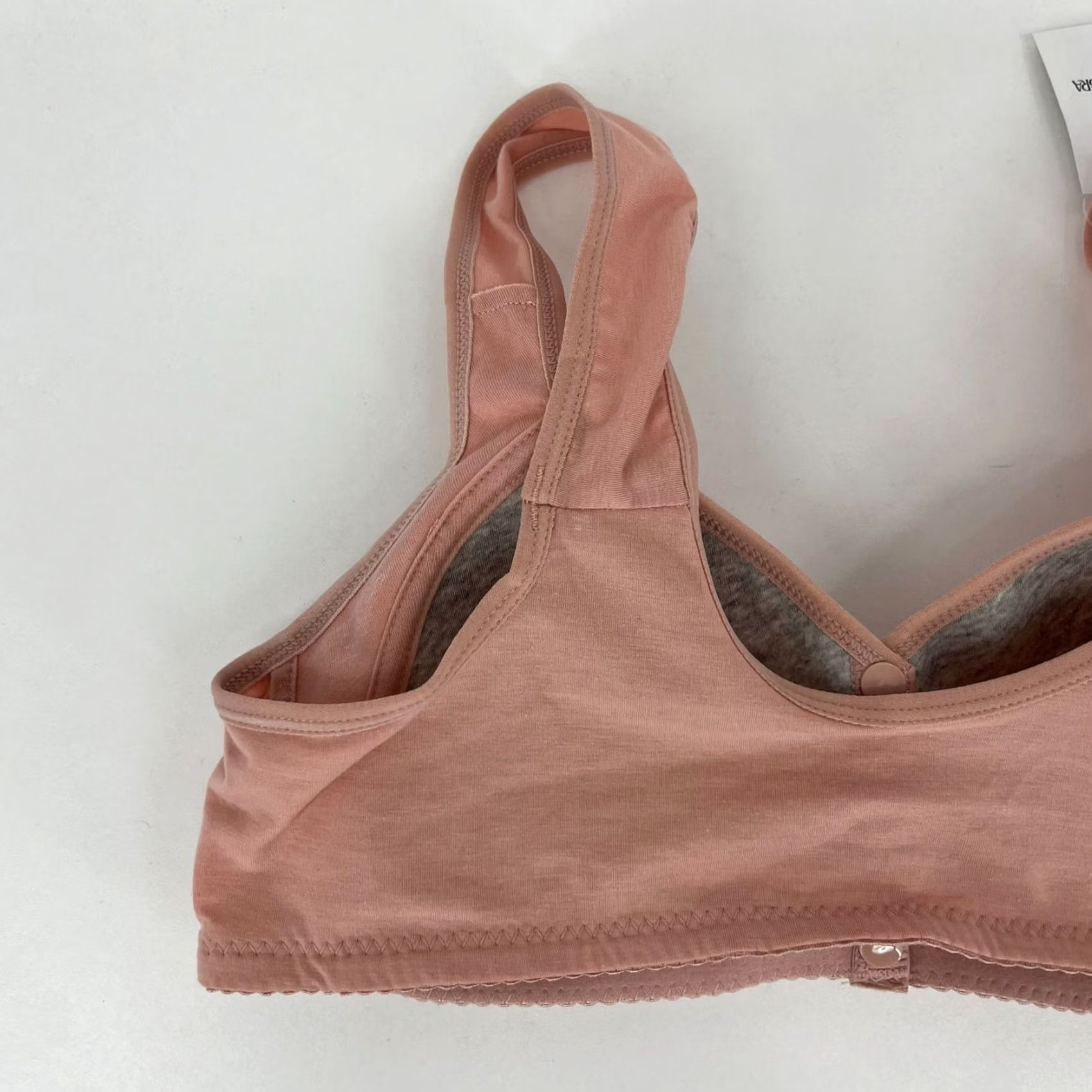Pinko Daisy Bra Women's Bra Floral Print Pink 44 Button Front Closure T-Shirt Bra Wireless Breathable 100% Blended Fabric Size ONE SIZE - 6 Thumbnail