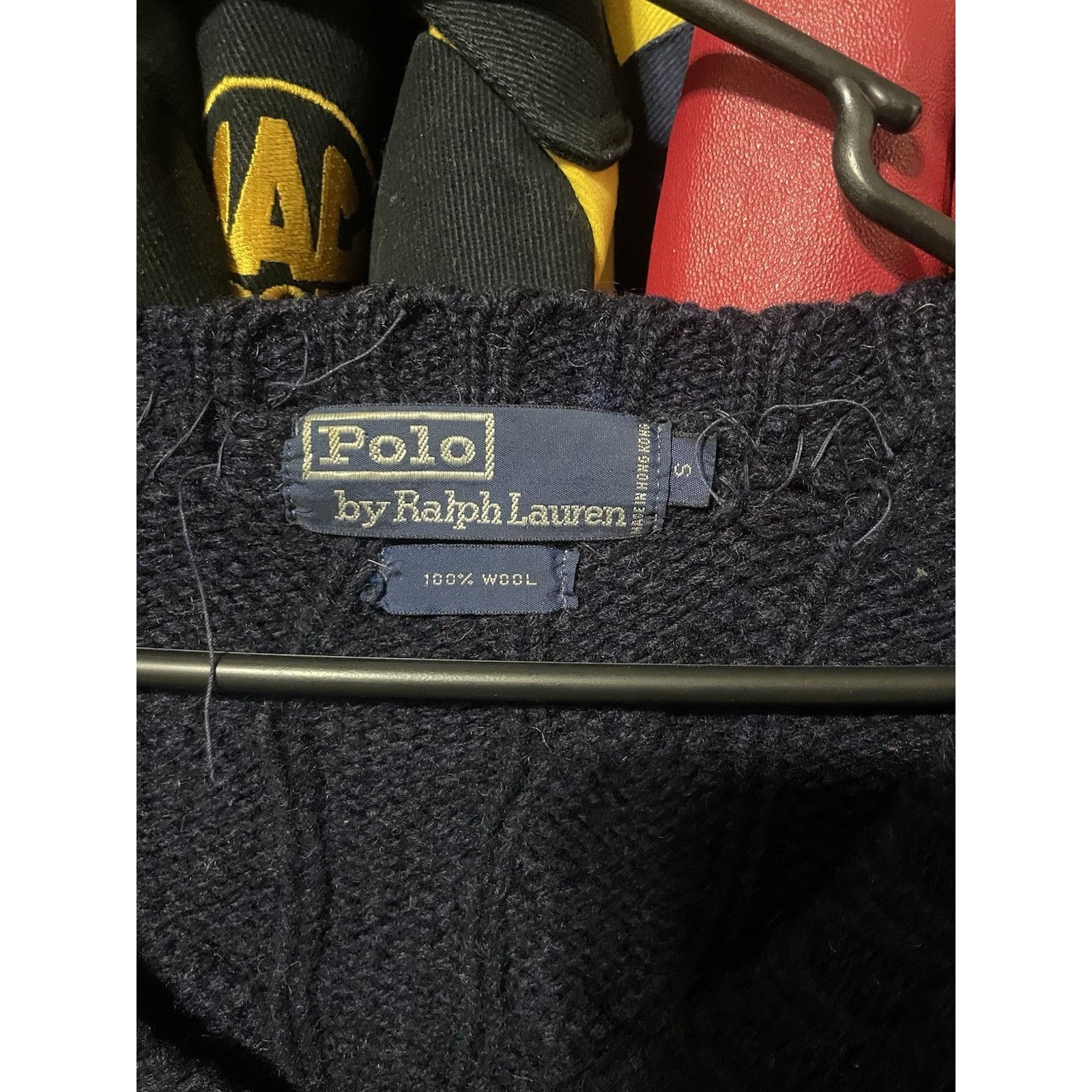 Polo Ralph Lauren Size S- VTG Polo Ralph Lauren Knit 100% Wool Sweater Navy Size US S / EU 44-46 / 1 - 3 Thumbnail