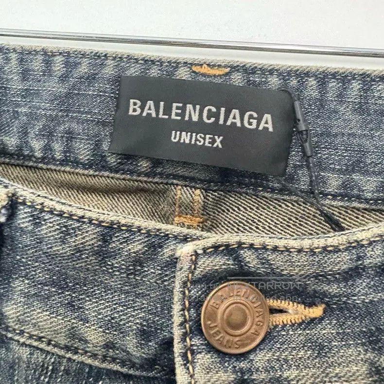 Balenciaga Balenciaga size S Faded Washed Blue Flare Jeans Size US 27 - 3 Thumbnail