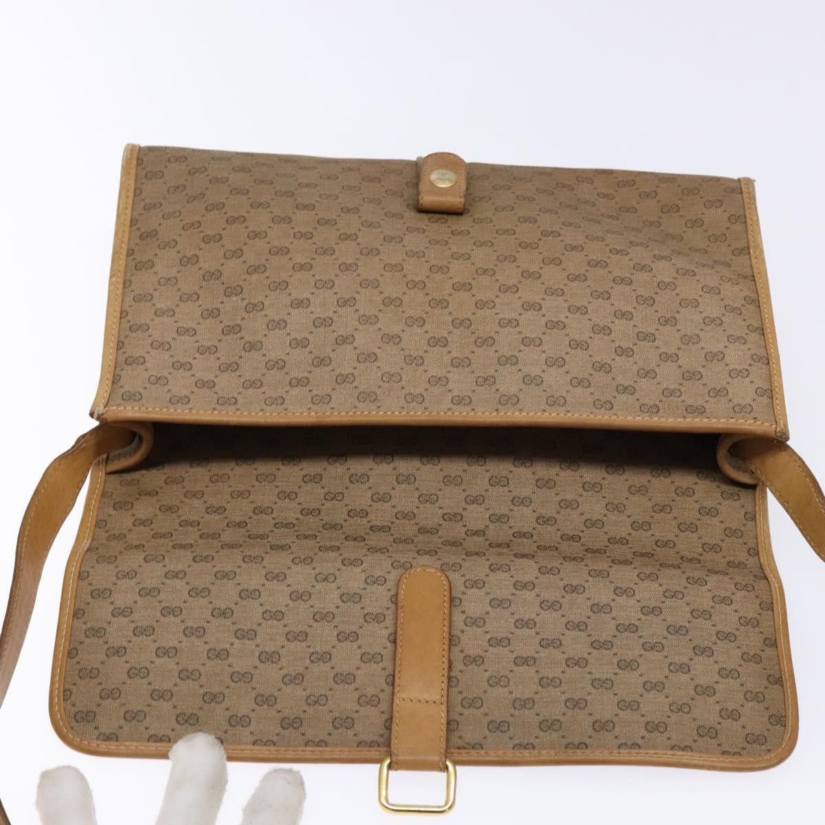 Gucci GUCCI Micro GG Supreme Shoulder Bag Pvc Beige Gold Size ONE SIZE - 17 Thumbnail