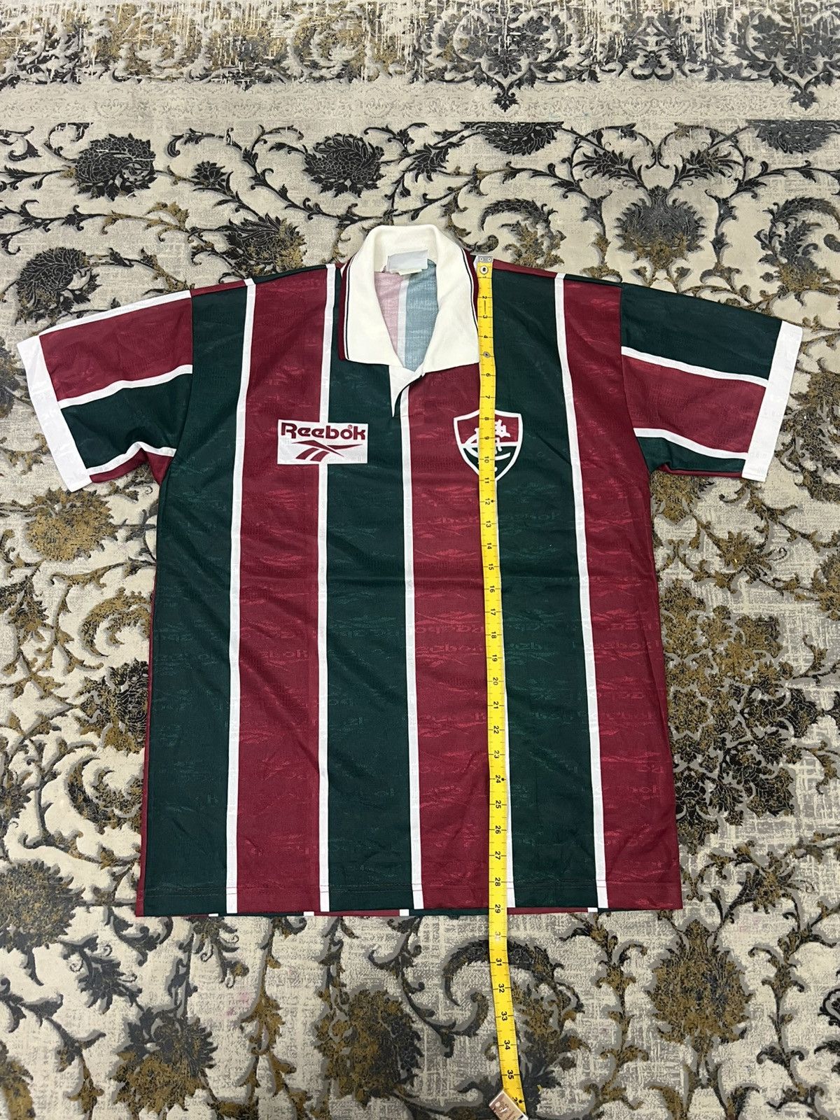 Other Vintage 90s Reebok Fluminense Home Jersey Size US L / EU 52-54 / 3 - 9 Thumbnail