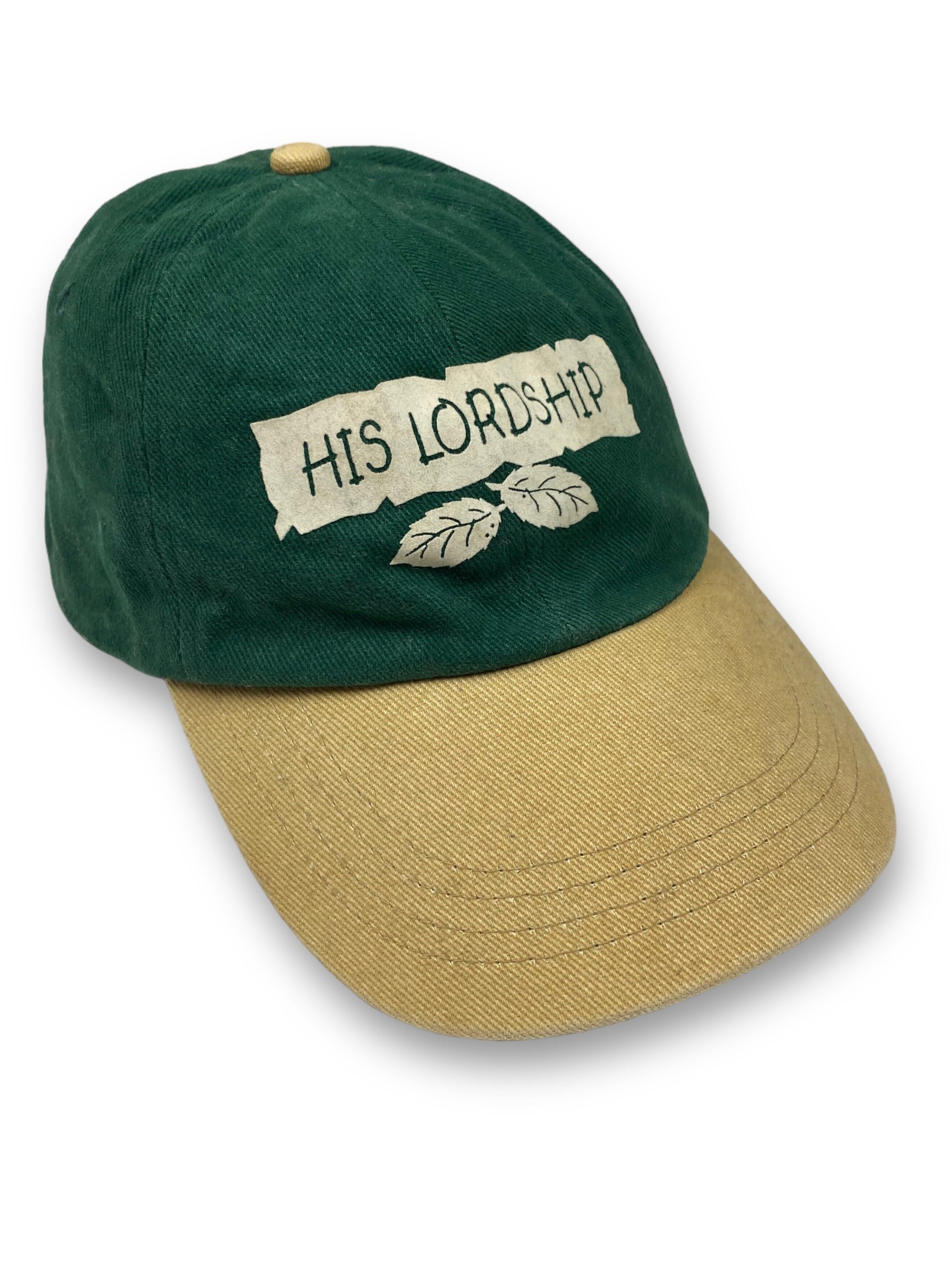 Pre-owned Hat Club X Skategang Vintage Result His Lordship Print Green Cap Y2k M695