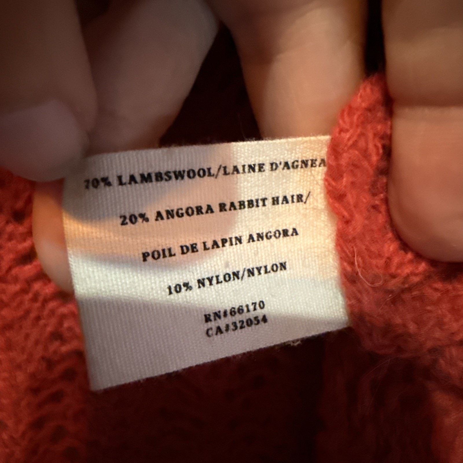 Anthropologie Anthro Sparrow Lambswool Angora Cardigan Rust Small pockets Size S / US 4 / IT 40 - 9 Thumbnail