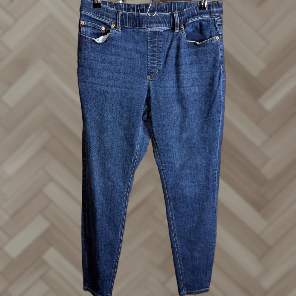 Vintage LL Bean Jeans Womens 14 Reg Skinny Leg High Rise Favorite Fit Size 36" / US 14 / IT 50 - 1 Thumbnail