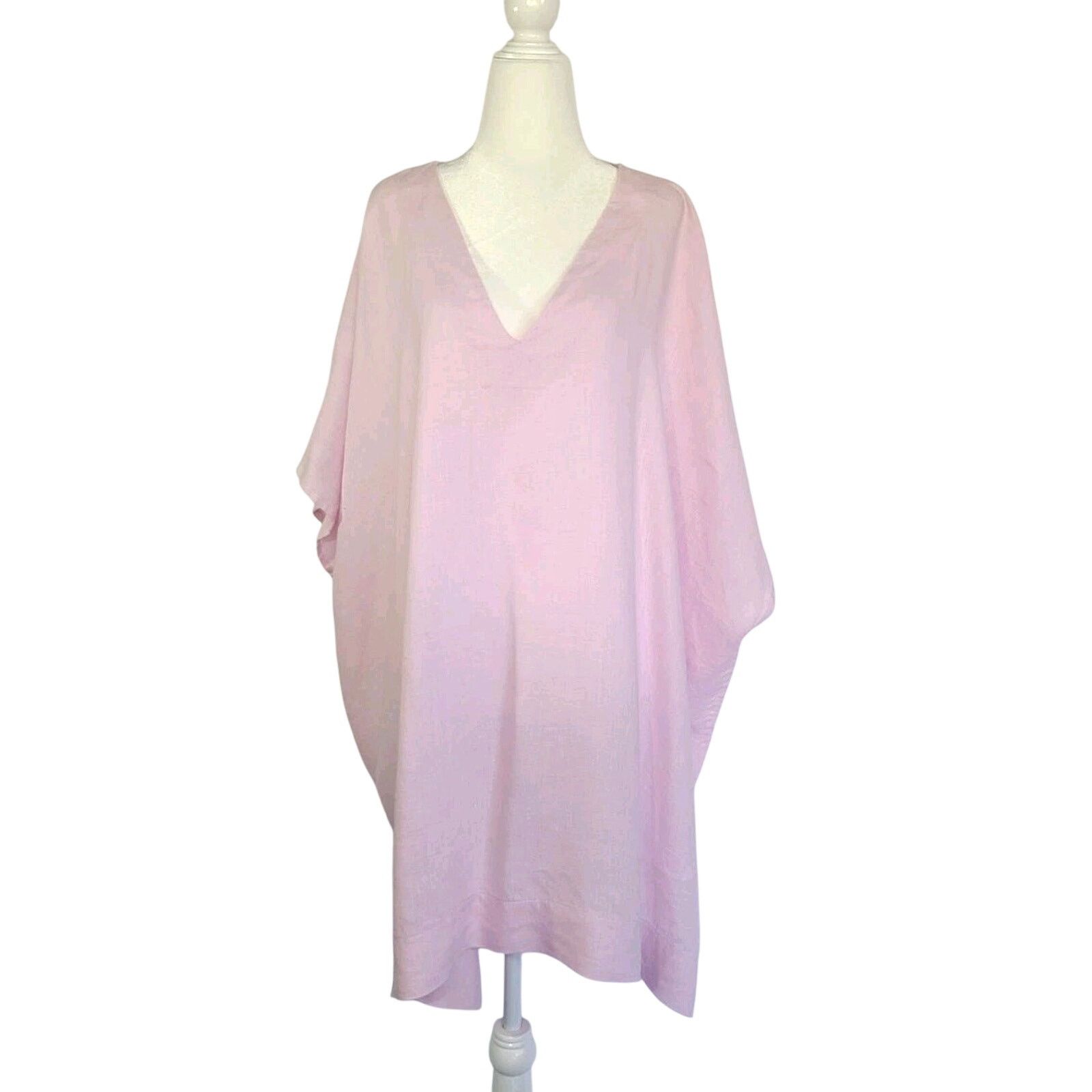 Other New Crown Linen Designs Womens Pink Kaftan Dress One Size Size ONE SIZE - 1 Thumbnail