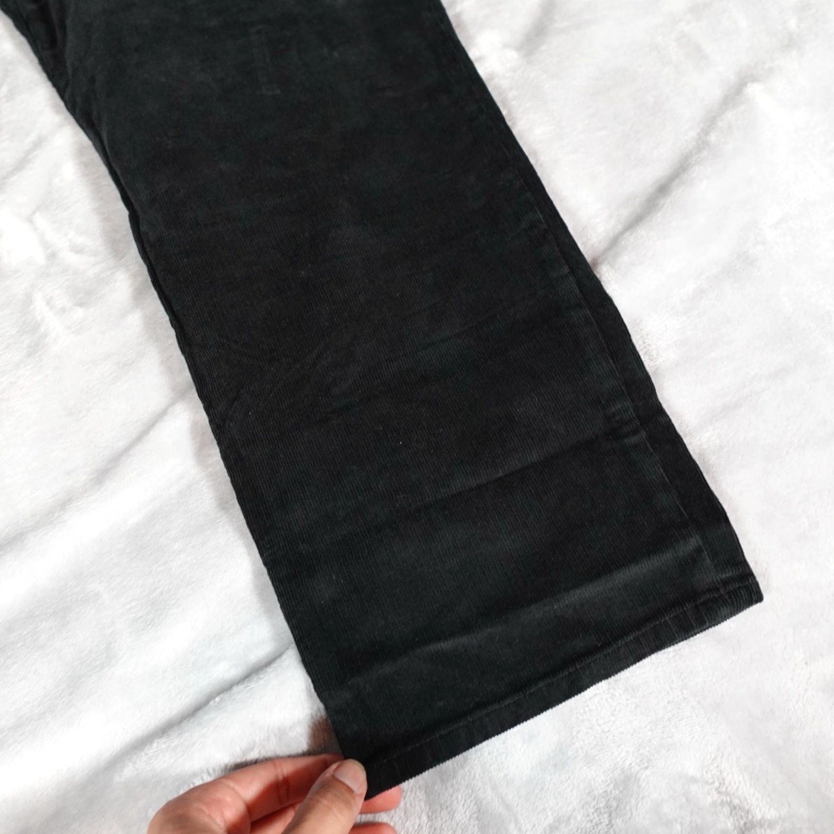 J.Crew J.Crew Women's Vintage Slim Straight Corduroy Pants 35 Black Casual Fall Spring Summer New Size 35" - 7 Thumbnail