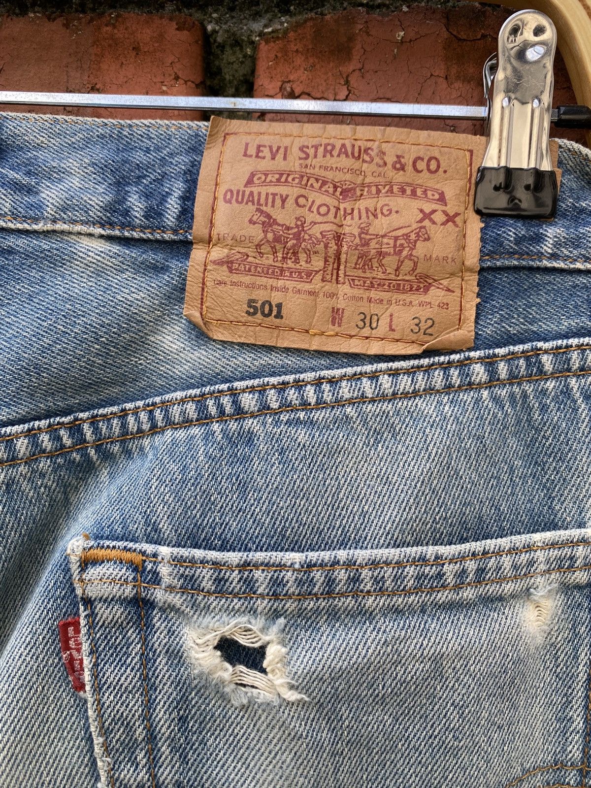 Levi's Vintage Clothing W30x32 Vintage levi's 501 faded made in USA Size US 30 / EU 46 - 6 Thumbnail