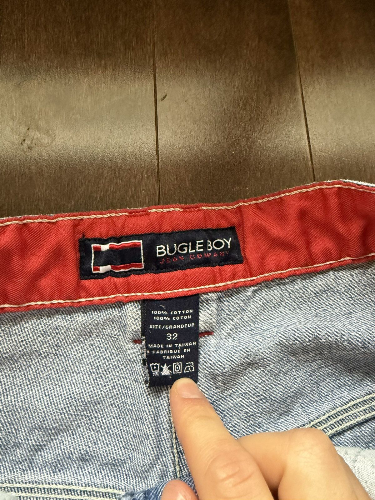 Bugle Boy Vintage Bugle Boy Flag Baggy 90’s Carpenter Cargo Jeans Size US 31 - 6 Thumbnail