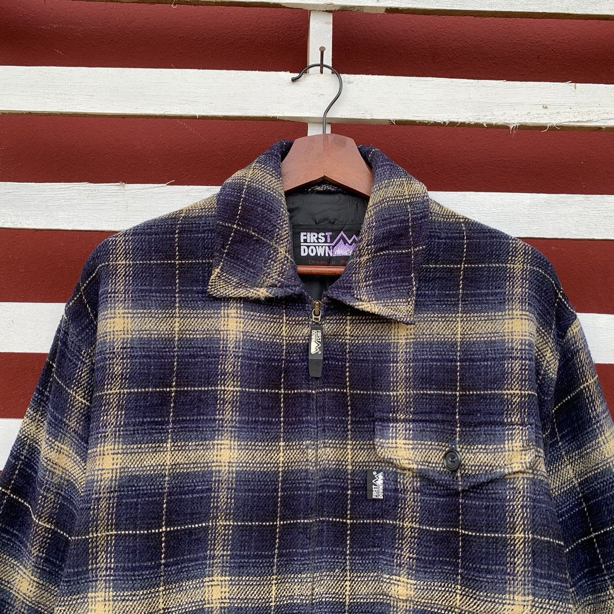First Down Plaid Flanell Zipper