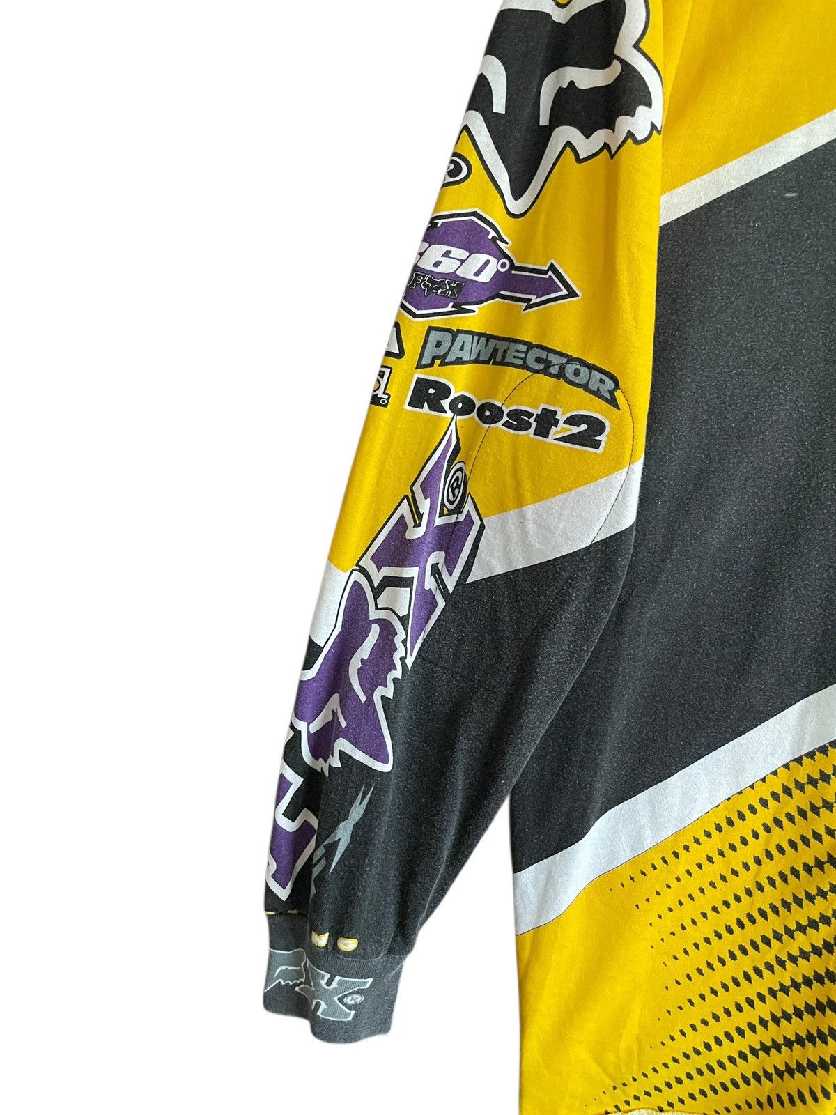 Fox Racing Very Rare Vintage Brand Fox Racing Motocross T-shirt 1990s Size US L / EU 52-54 / 3 - 8 Thumbnail