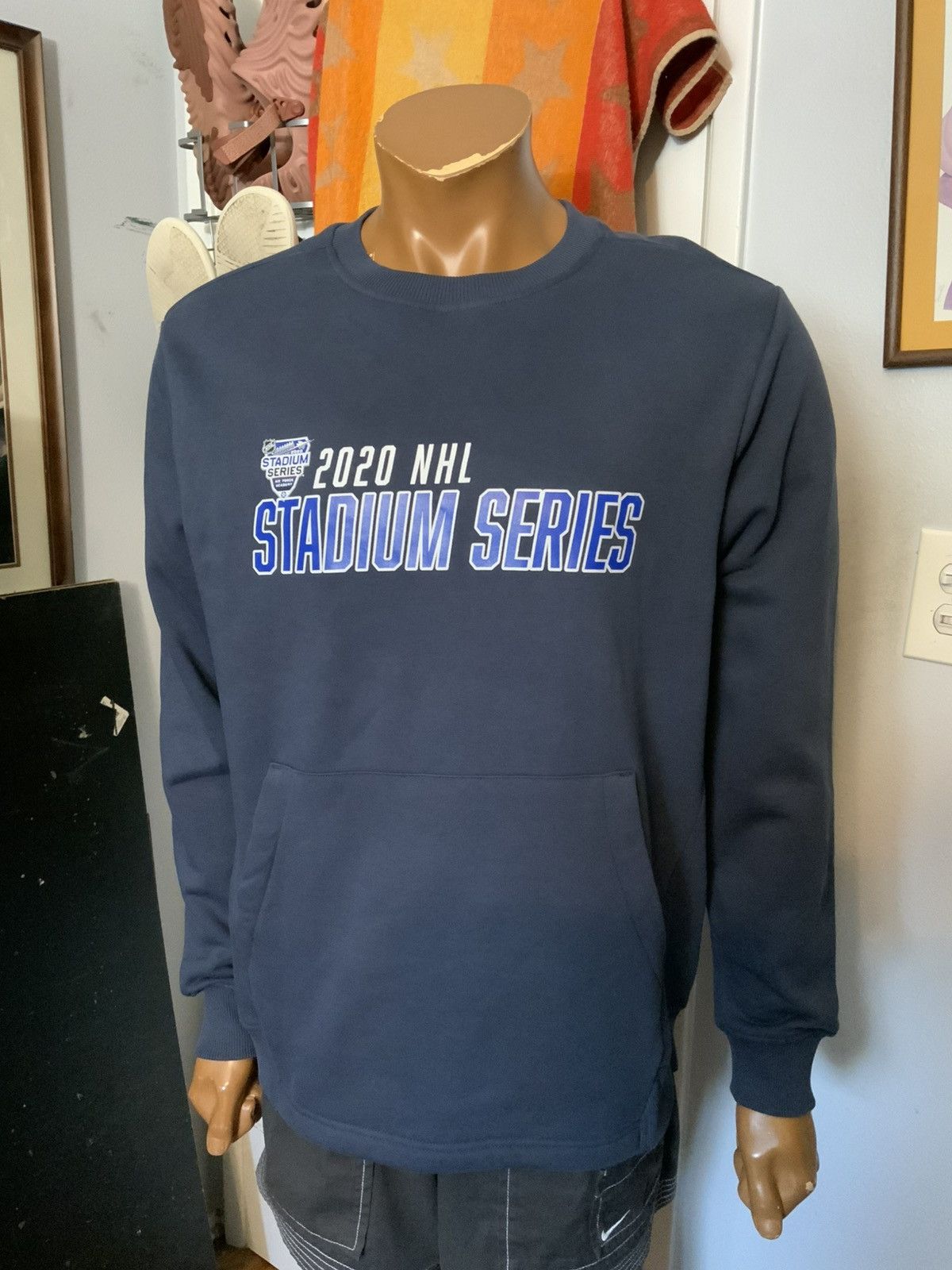 NHL NWT 2020 NHL Hockey Stadium Series Air Force Sweatshirt Size US M / EU 48-50 / 2 - 9 Thumbnail