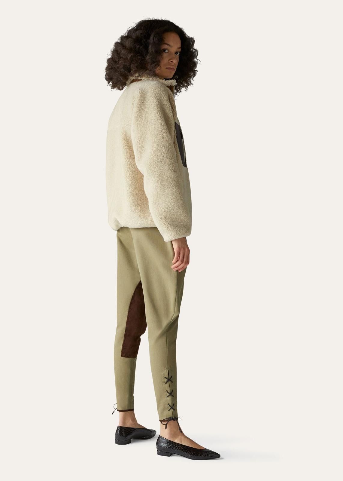 Loro Piana o1srvl11e0125 Ayman Horsey Trouser in Khaki Size 30" / US 8 / IT 44 - 7 Thumbnail