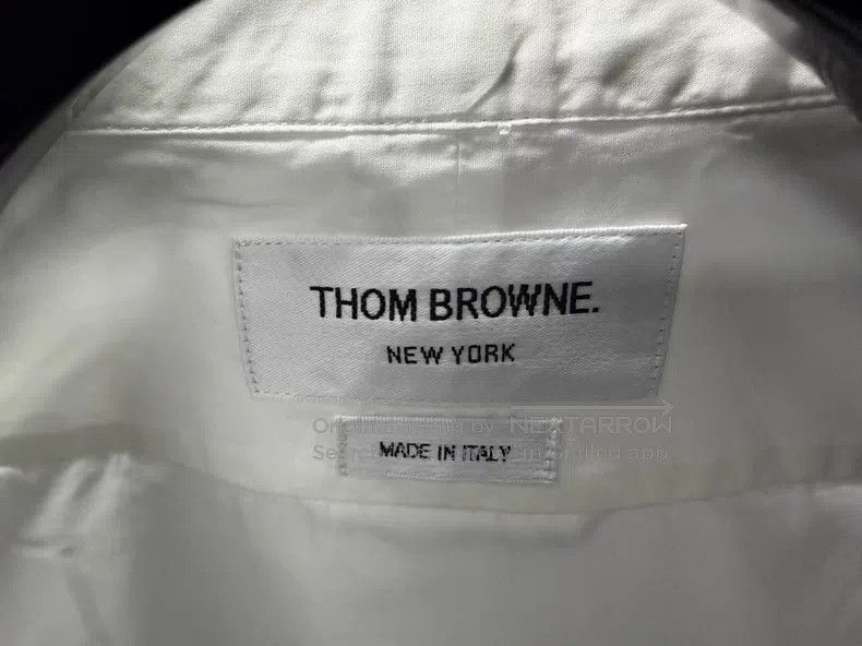 Thom Browne Thom Browne White Shirt Size US L / EU 52-54 / 3 - 3 Thumbnail