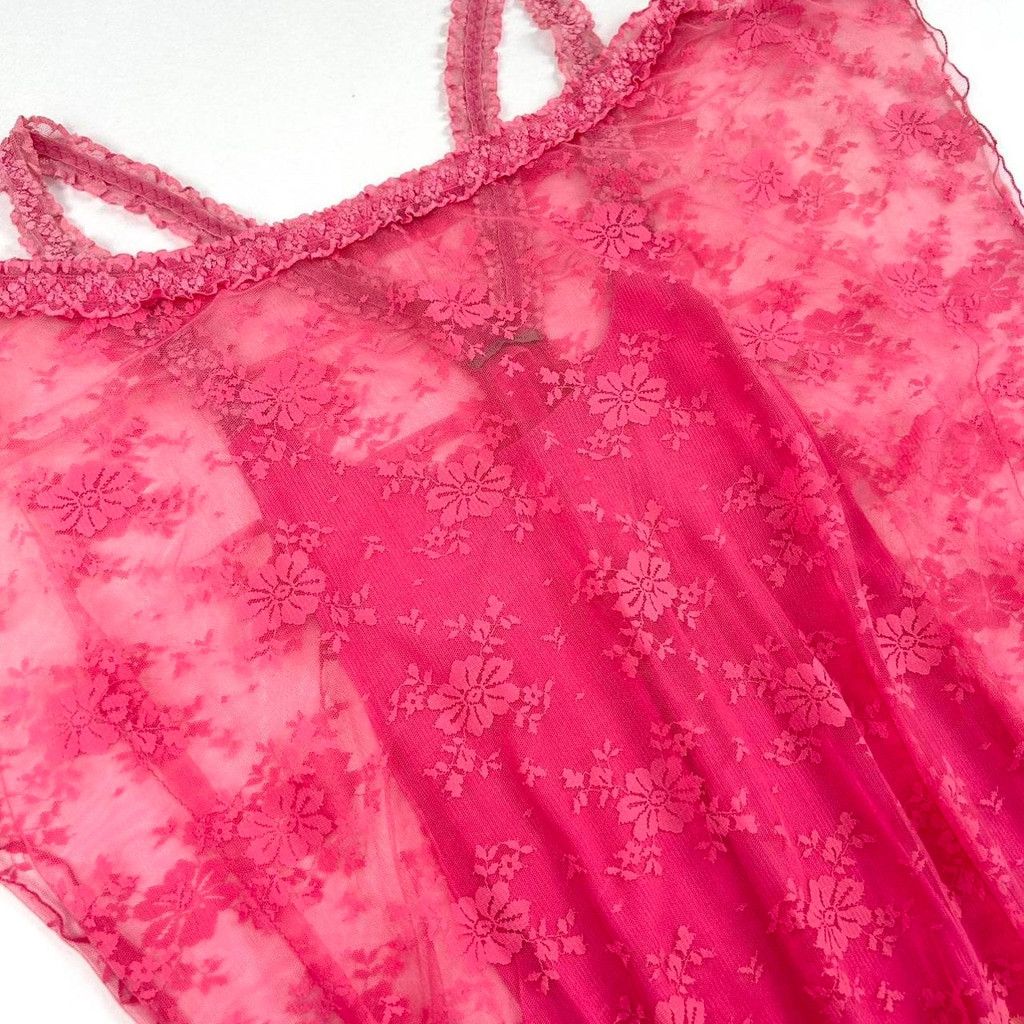 Vintage vintage Intimissimi set, cami and matching lace shawl Size M / US 6-8 / IT 42-44 - 6 Thumbnail