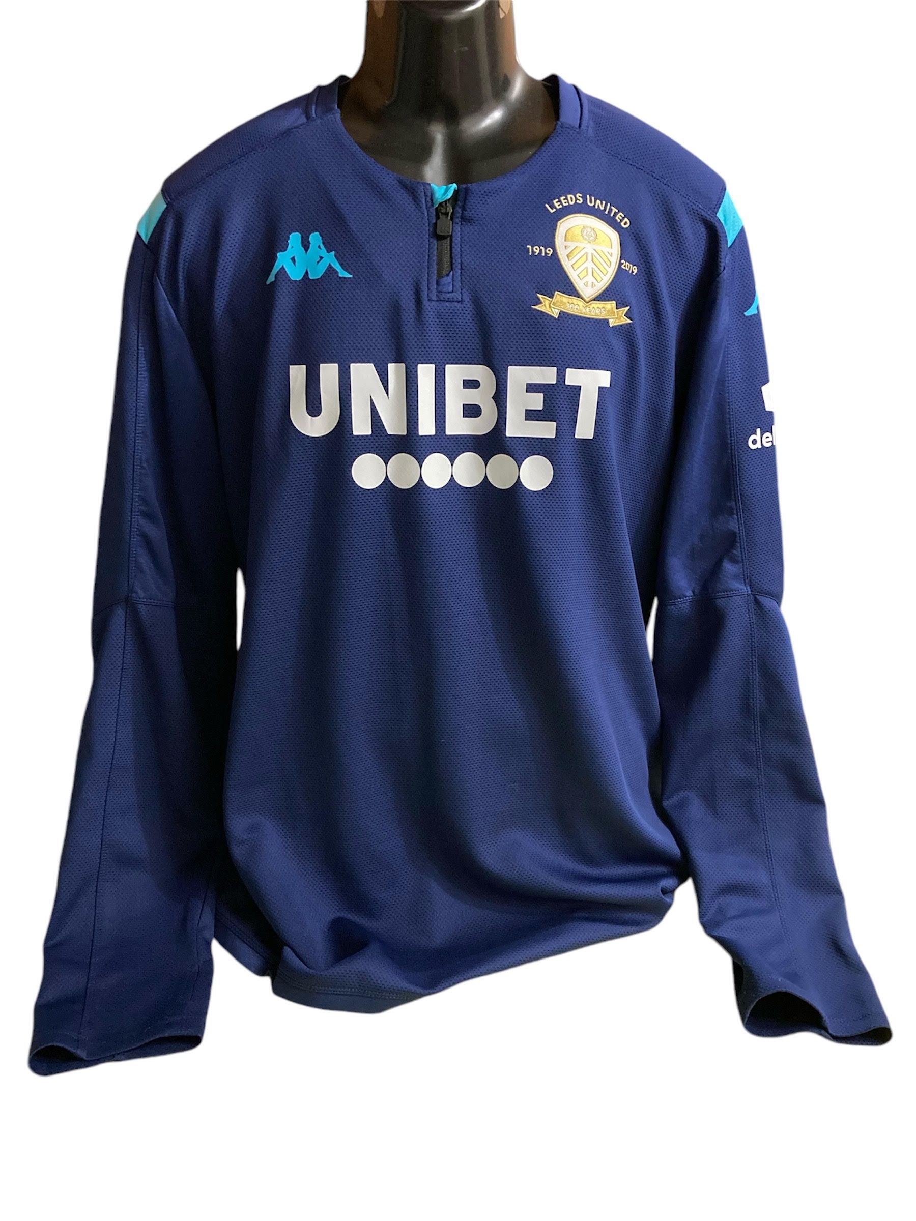 Kappa 2019-20 Leeds Kappa 1/4 Zip Training Jersey Top Long Sleeve Size US XXL / EU 58 / 5 - 1 Thumbnail