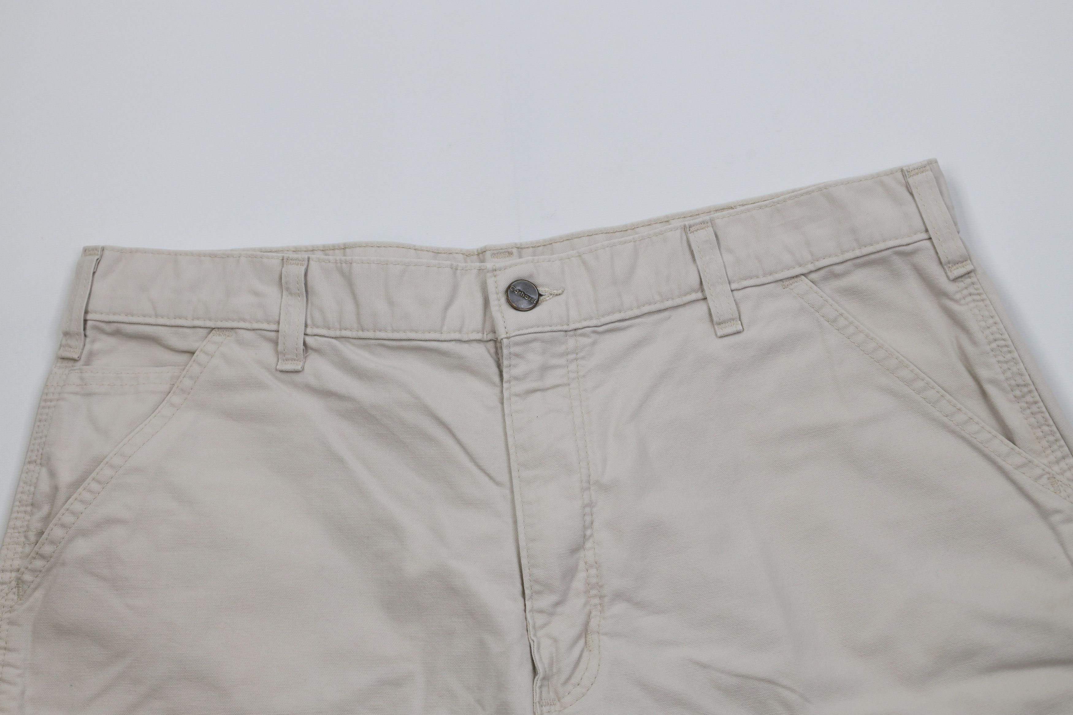 Carhartt Vintage Y2K Carhartt Above Knee Relaxed Fit Shorts Putty Size US 36 / EU 52 - 2 Thumbnail