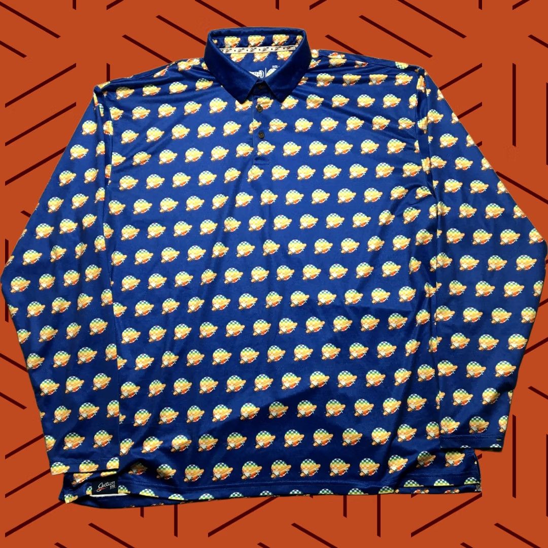 Vintage Grateful Dead x SEC 119 Polo Shirt Mens 3XL Blue Balloon Graphic Print Long Sleeve Polo Shirt Mens XXXL Size US XXL / EU 58 / 5 - 1 Thumbnail