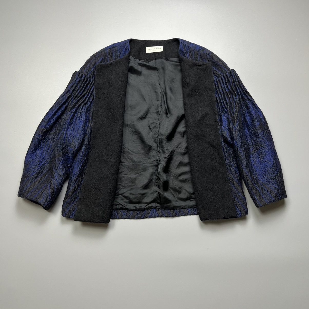 Designer × Dries Van Noten Dries Van Noten - Dragon Design Wool - Blazer/Coat Size XS / US 0-2 / IT 36-38 - 3 Thumbnail