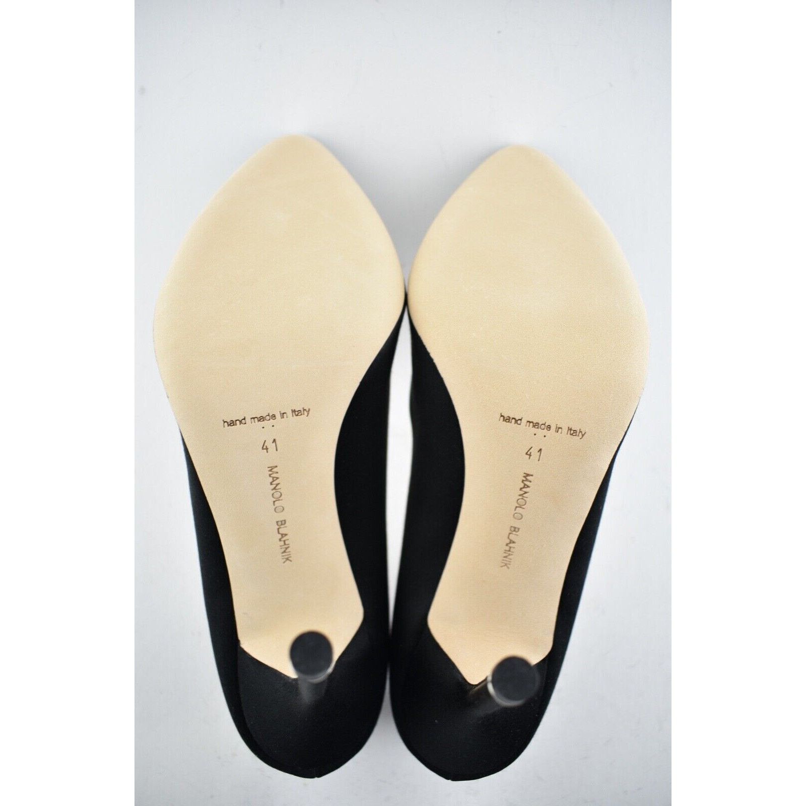 Manolo Blahnik Hangisi 105 Satin Crystal Jewel Buckle Classic Heel Pump 41 Size US 11 / IT 41 - 12 Thumbnail