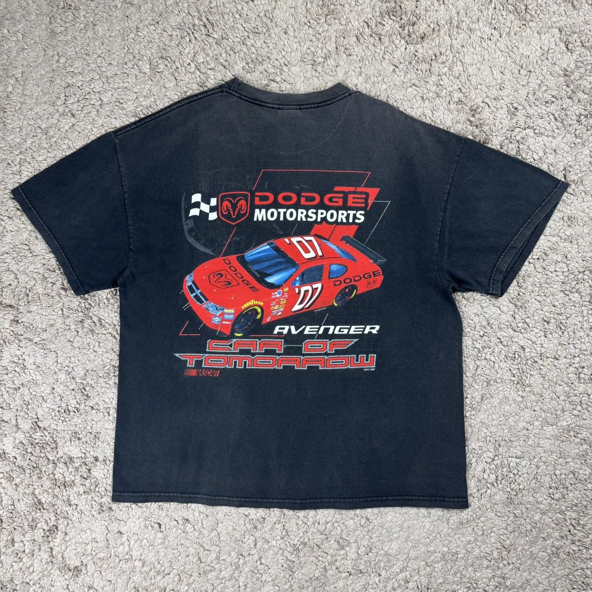 NASCAR Vintage Faded NASCAR x Dodge Motorsports Avenger T-shirt Size US XL / EU 56 / 4 - 1 Thumbnail