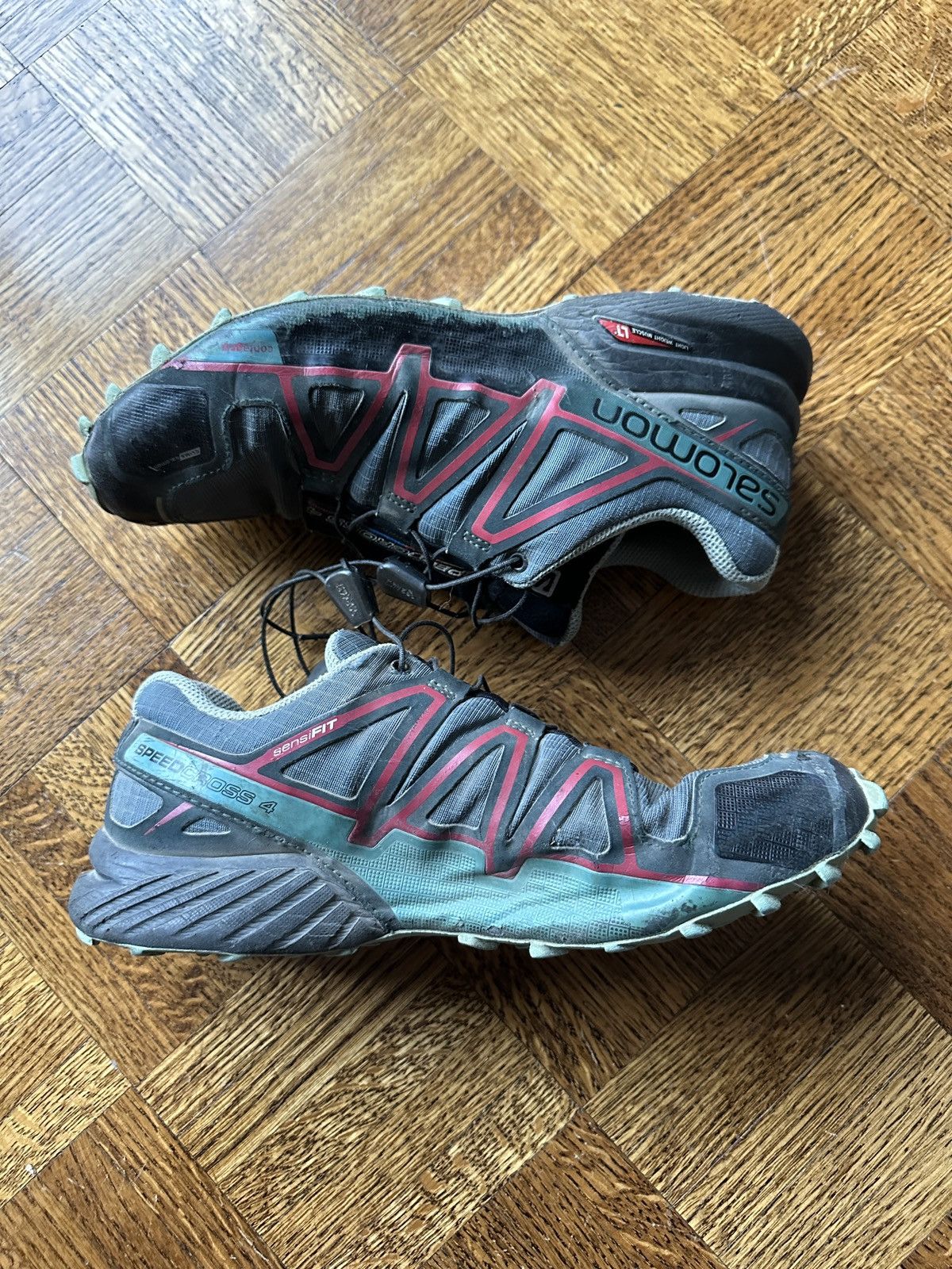Japanese Brand Salomon Speedcross 4 Hiking Trail Running Shoes Size US 7 / IT 37 - 2 Thumbnail