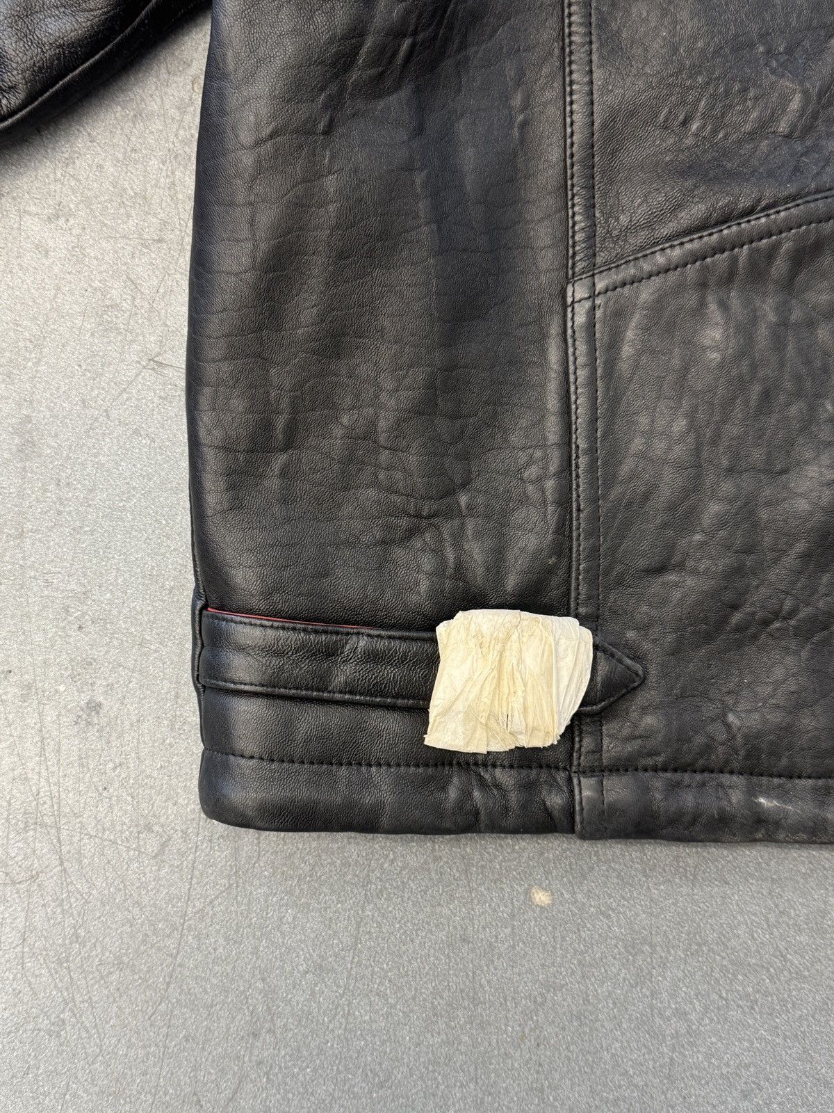 Vintage ‘90s Vintage Wu-Wear Leather Jacket Size US XXL / EU 58 / 5 - 8 Thumbnail