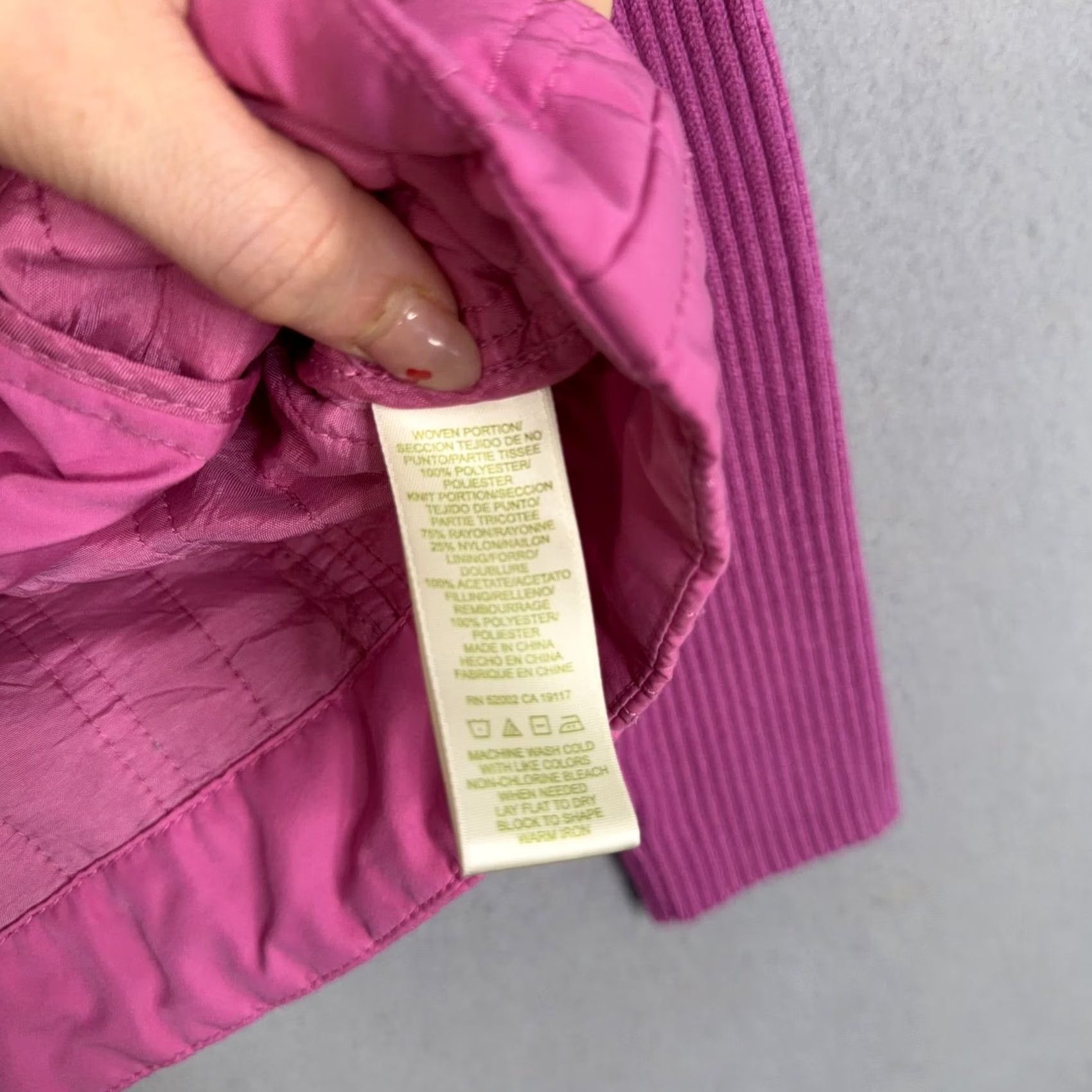 Pinko Sigrid Olsen Jacket Womens Petite S Pink Quilted Knit Shacket Shirt Size S / US 4 / IT 40 - 5 Thumbnail