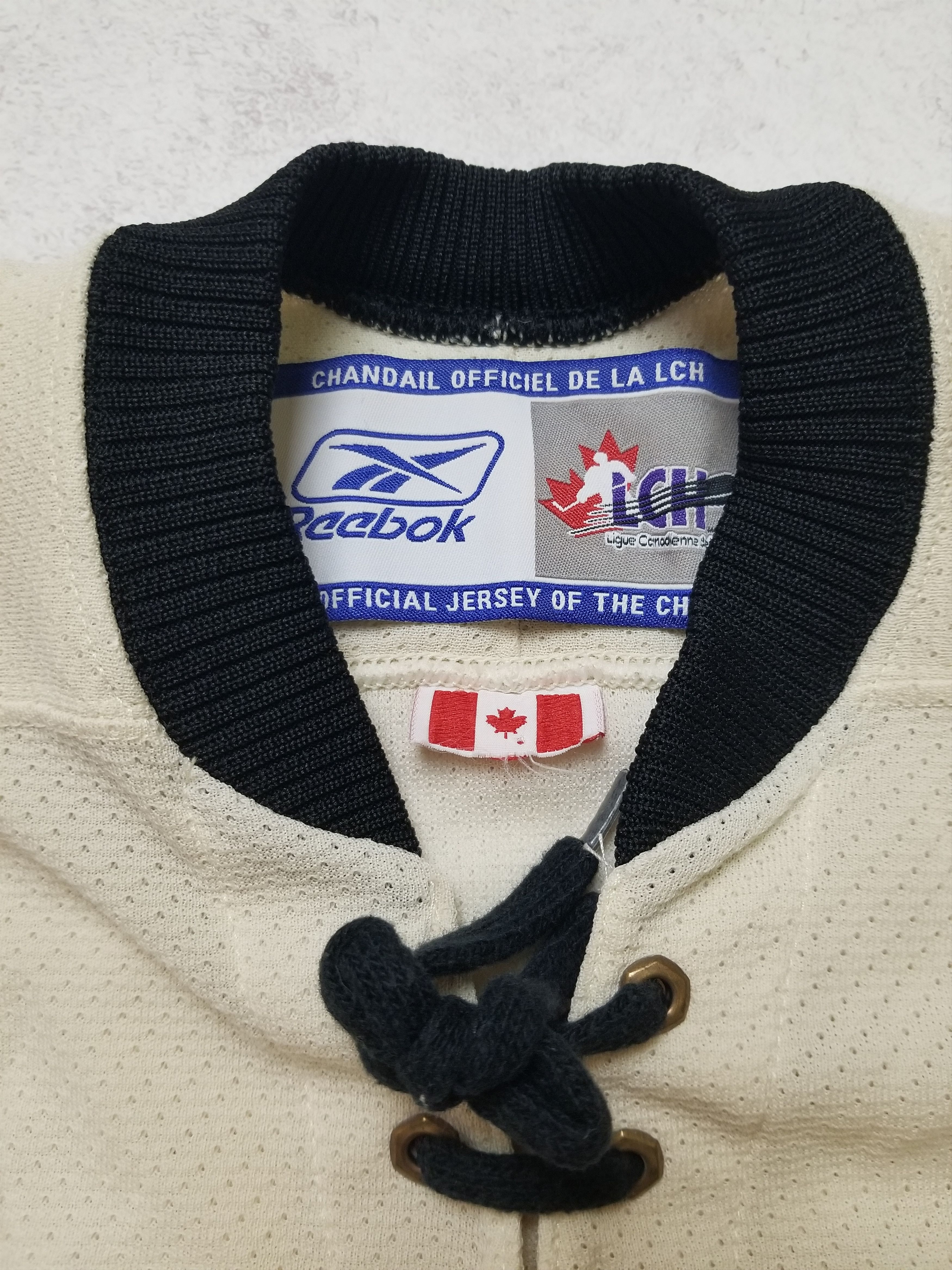 Reebok Quebec Remparts Air-Knit CHL Jersey Creamy White Size XS Size US XS / EU 42 / 0 - 6 Thumbnail