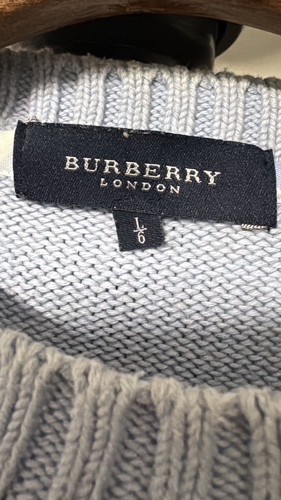 Burberry Burberry Baby Blue Sweater Size US L / EU 52-54 / 3 - 4 Thumbnail