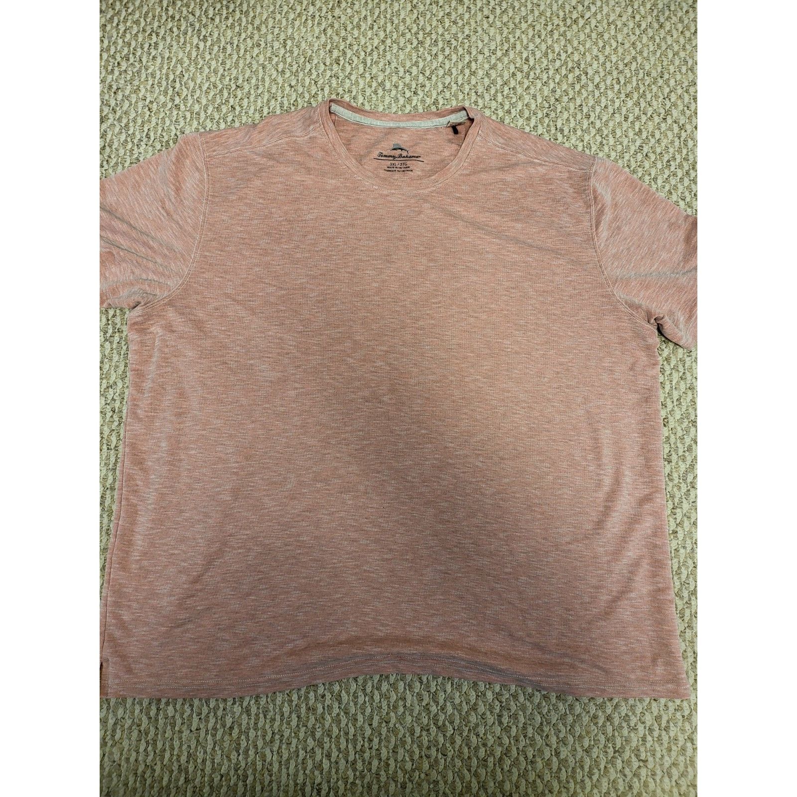 Tommy Bahama Tommy Bahama Men's Pale Pink Short Sleeve T-Shirt Size 3XL Size US XXL / EU 58 / 5 - 1 Thumbnail