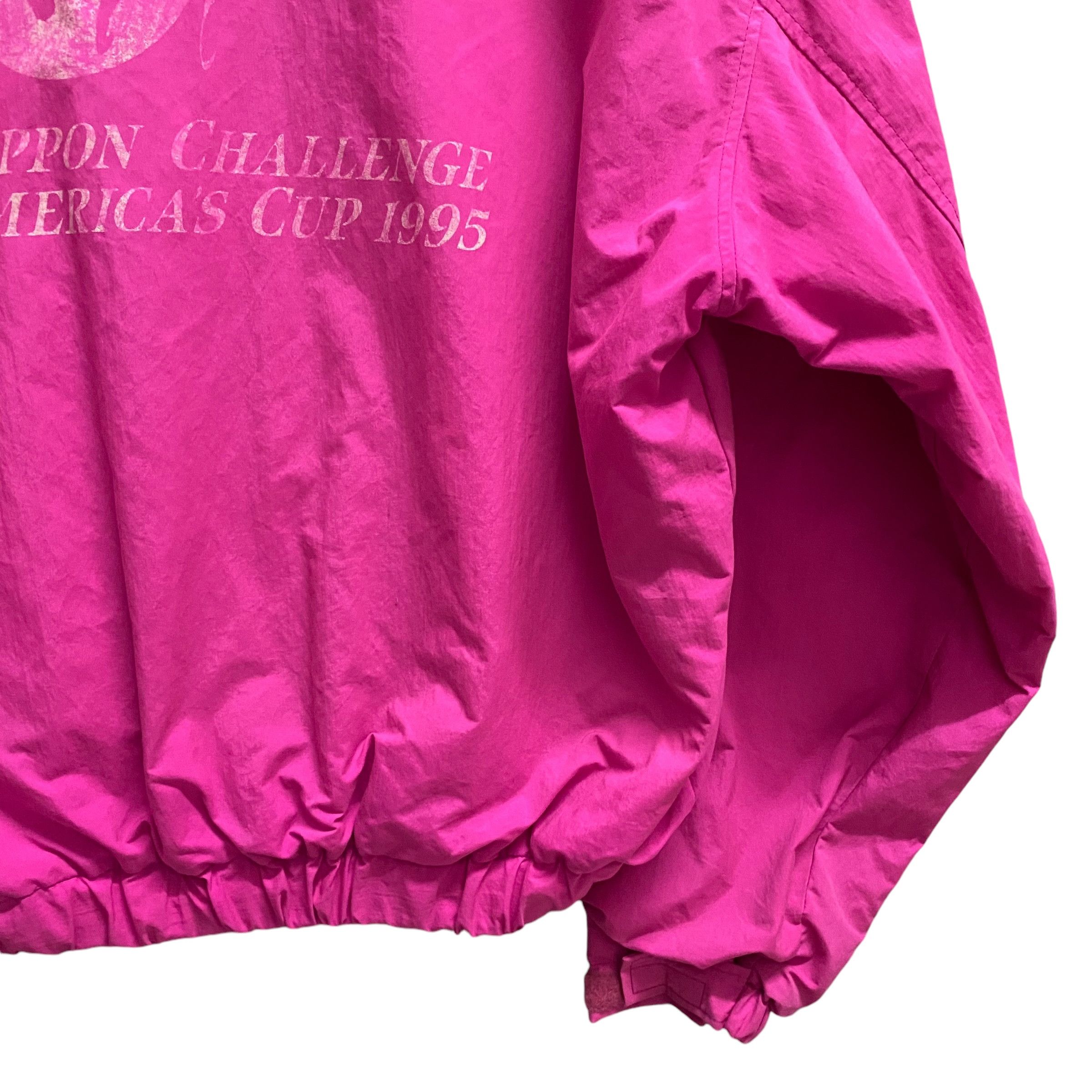 Helly Hansen Vintage Nippon Challenge America's Cup Pink Windbreaker L Size US L / EU 52-54 / 3 - 3 Thumbnail