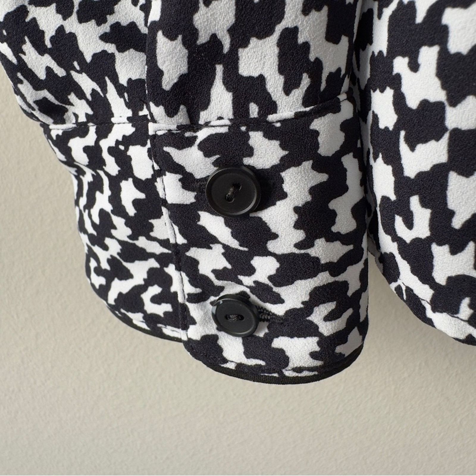 Theory Theory Long Sleeve Button Down Stylish Black and White Top M Size M / US 6-8 / IT 42-44 - 5 Thumbnail