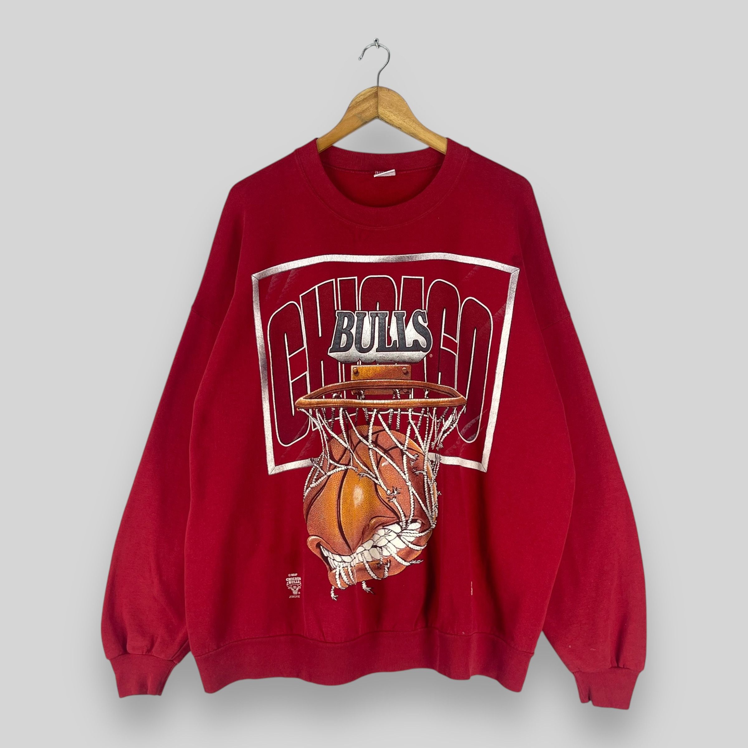 Vintage 90s CHICAGO BULLS Distressed Sweatshirt