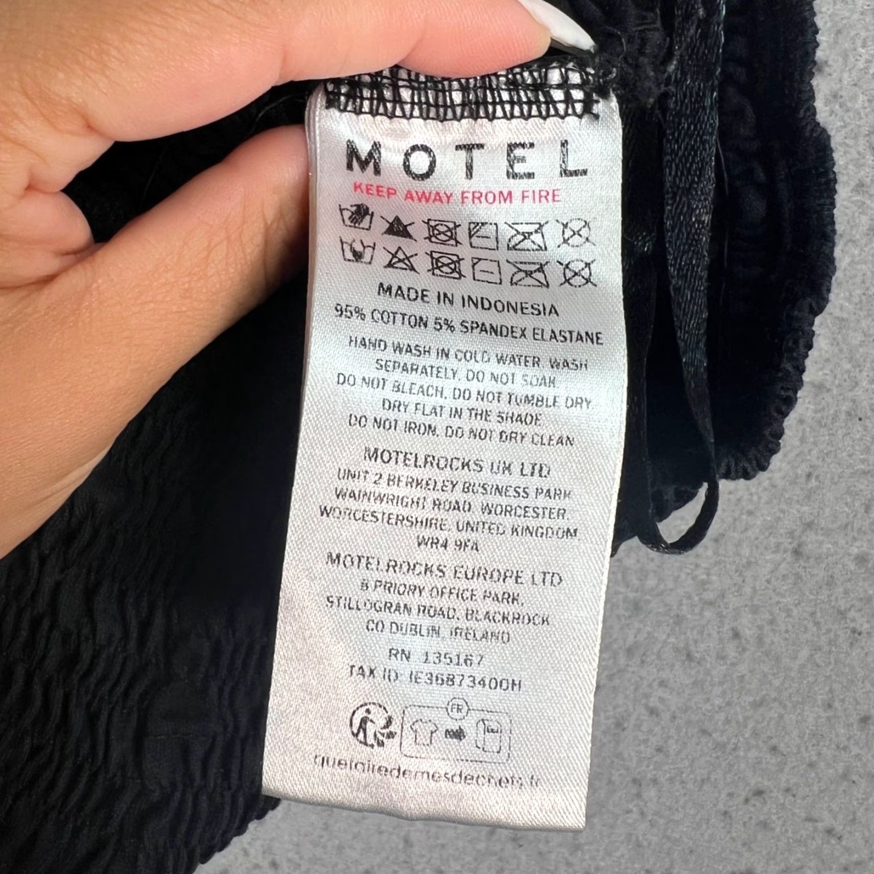 Vintage Motel Black Smocked Shorts Womens Large Cotton Blend Shirt? Wait Size 28" / US 6 / IT 42 - 5 Thumbnail