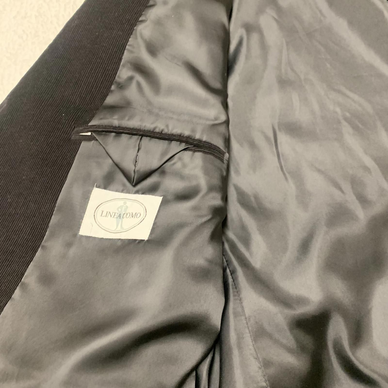 Other Linea Uomo Men's 48L Black Corduroy Blazer Size 48L - 9 Thumbnail